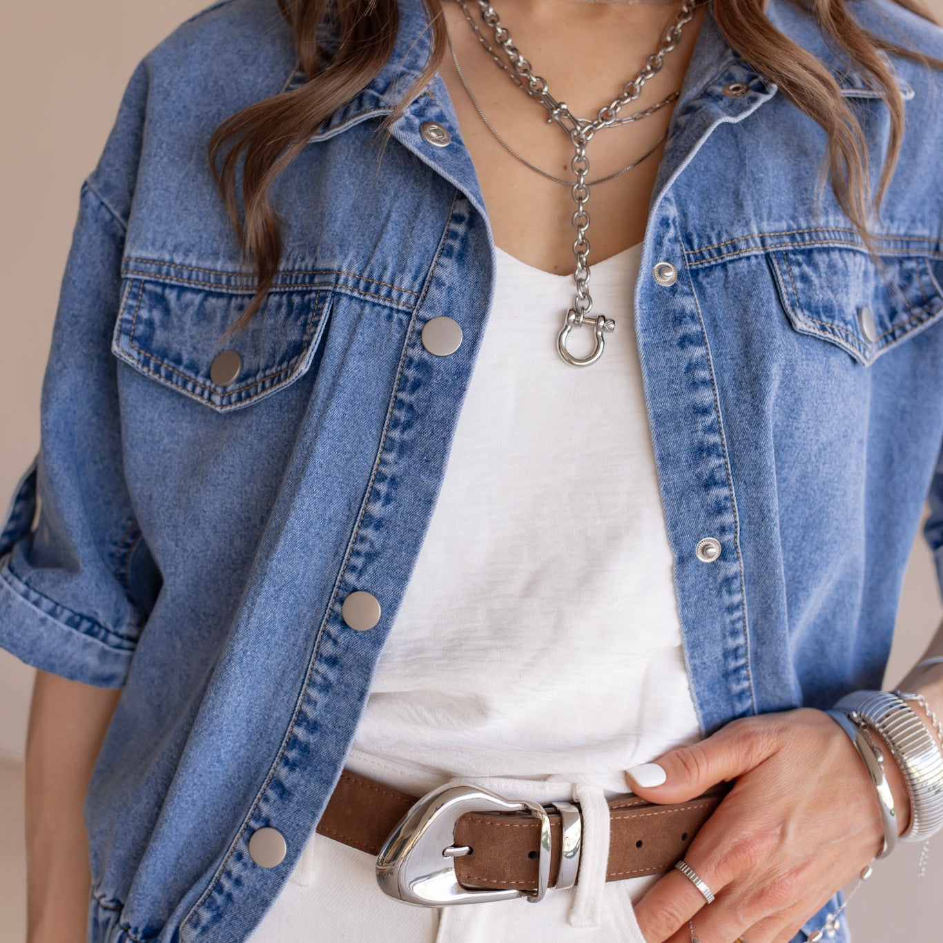 Ornate Buckle Soft Leather Belt | 3 Colors