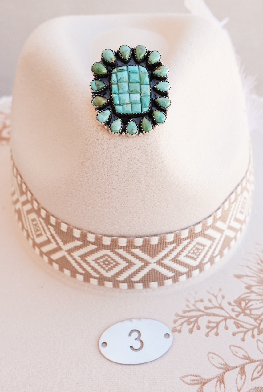 Leave Your Mark Turquoise Cluster Rings-Rings-Krush Kandy, Women's Online Fashion Boutique Located in Phoenix, Arizona (Scottsdale Area)