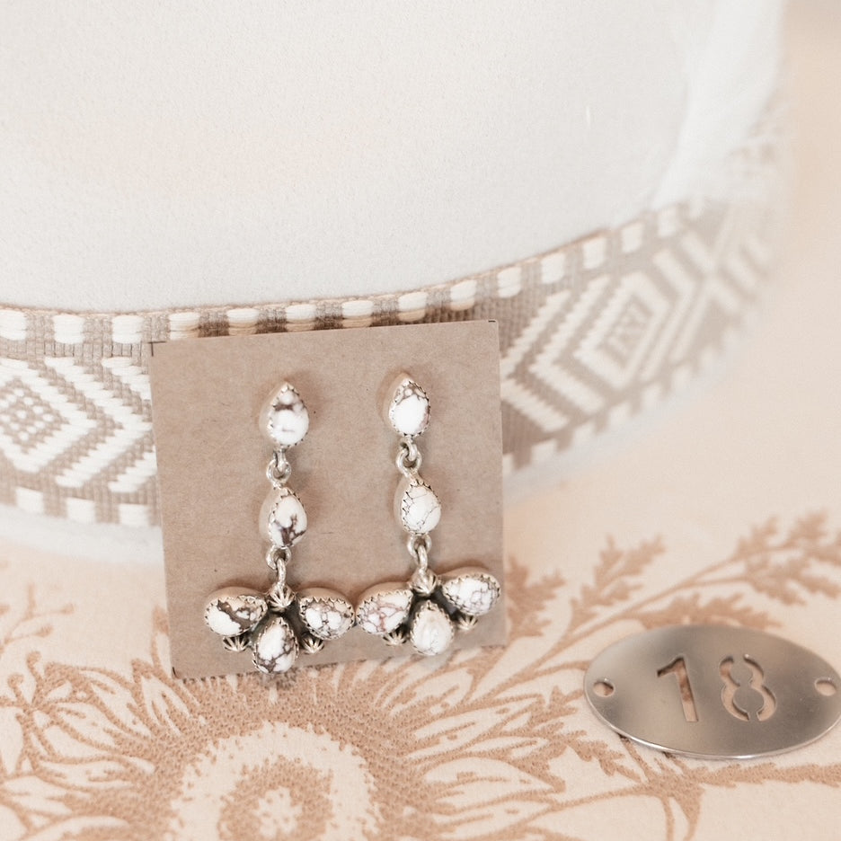 Darling Stone Drop Earrings-Earrings-Krush Kandy, Women's Online Fashion Boutique Located in Phoenix, Arizona (Scottsdale Area)