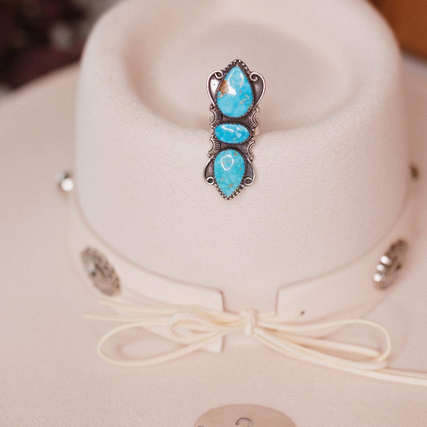 Turquoise Slab Rings-Rings-Krush Kandy, Women's Online Fashion Boutique Located in Phoenix, Arizona (Scottsdale Area)