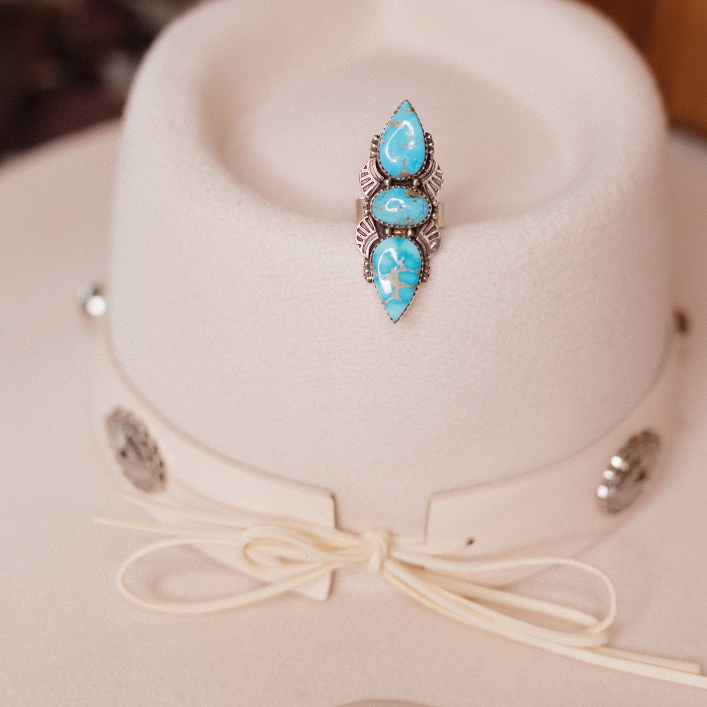 Turquoise Slab Rings-Rings-Krush Kandy, Women's Online Fashion Boutique Located in Phoenix, Arizona (Scottsdale Area)