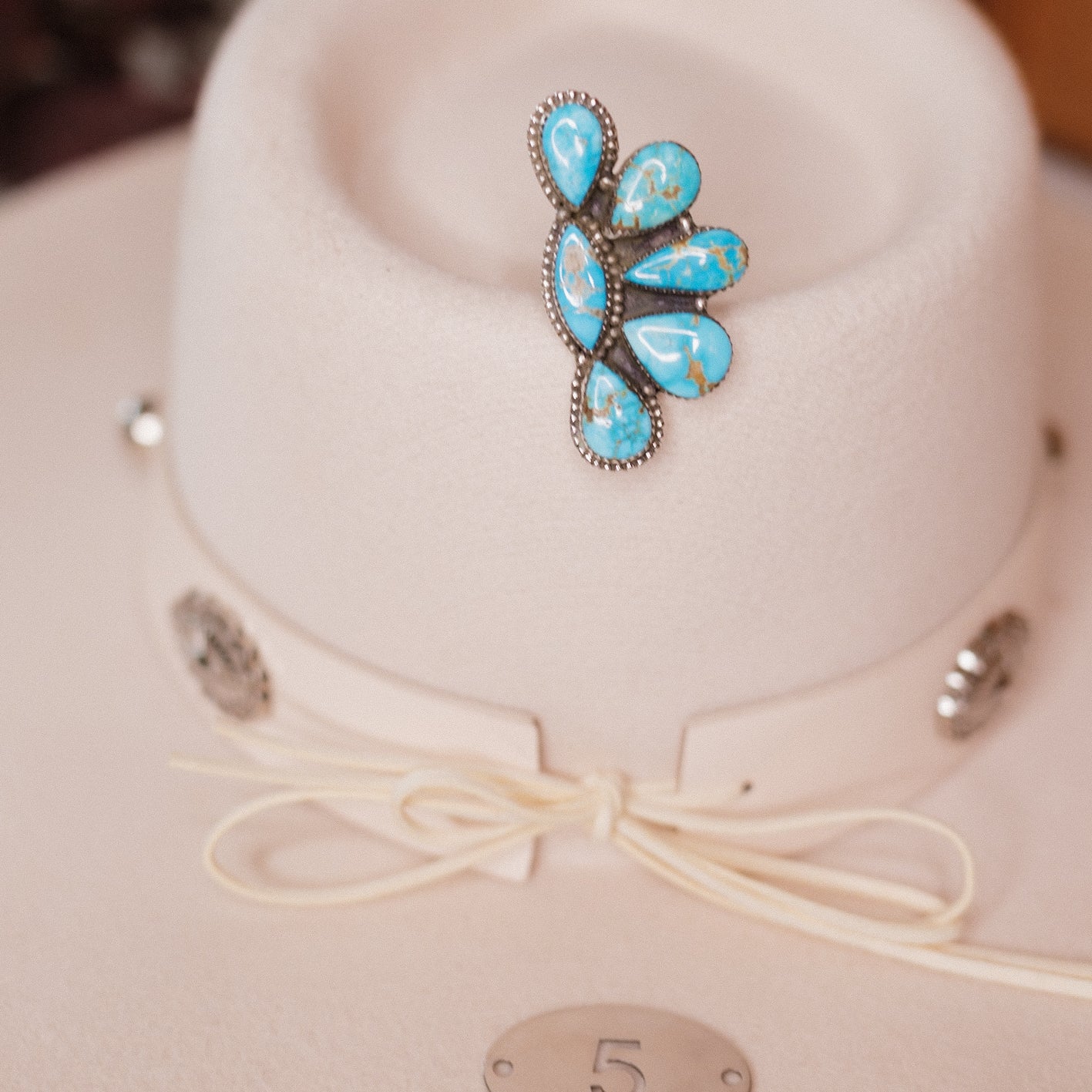 Turquoise Slab Rings-Rings-Krush Kandy, Women's Online Fashion Boutique Located in Phoenix, Arizona (Scottsdale Area)