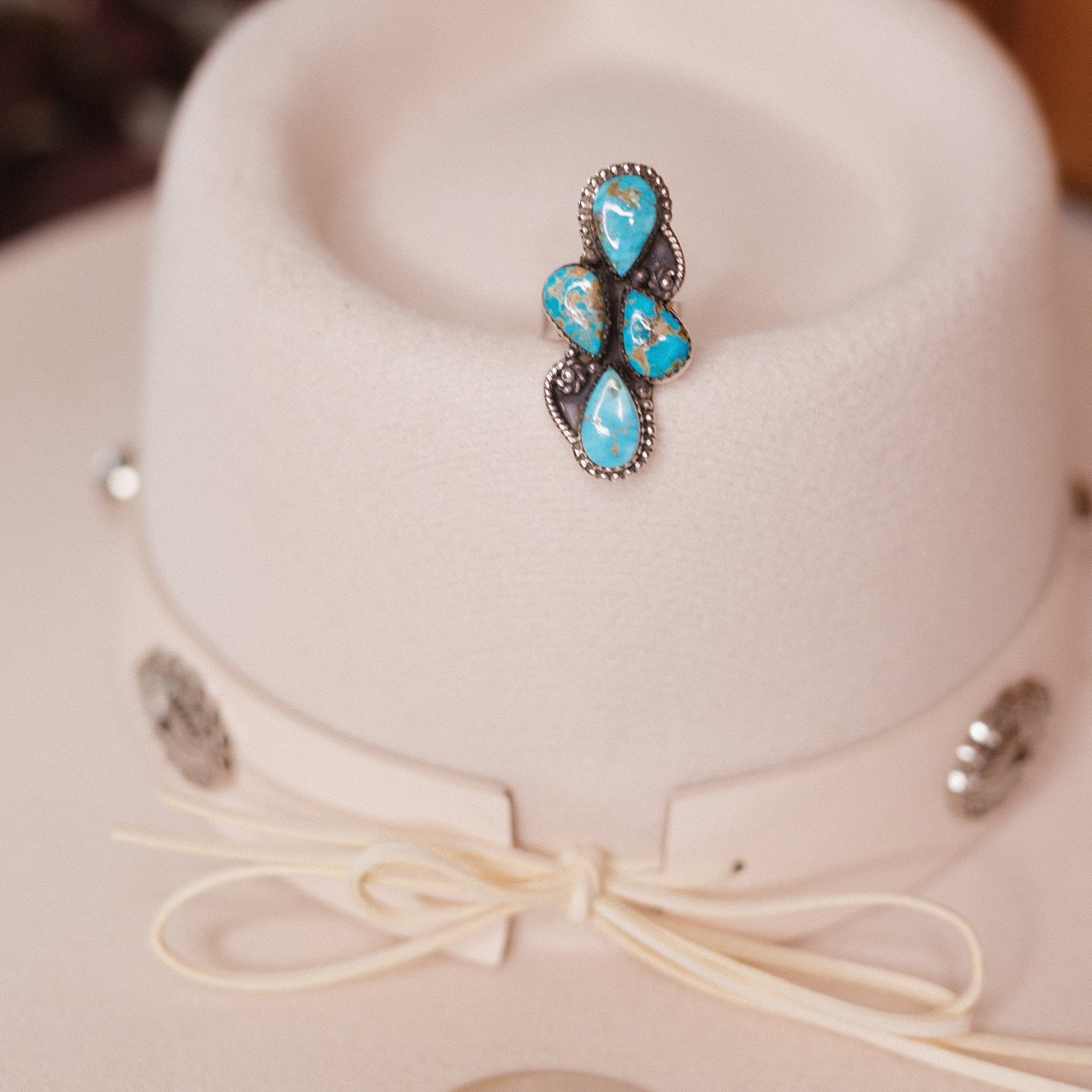 Turquoise Slab Rings-Rings-Krush Kandy, Women's Online Fashion Boutique Located in Phoenix, Arizona (Scottsdale Area)