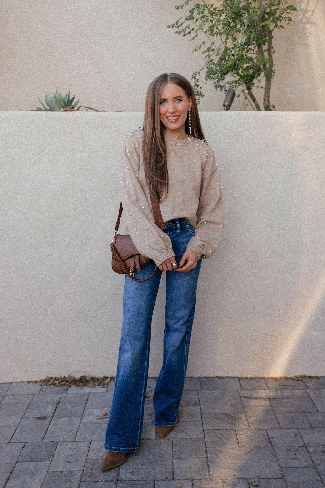 Pearly Chic Luxe Viscose Pearl Sweater-Sweaters-Krush Kandy, Women's Online Fashion Boutique Located in Phoenix, Arizona (Scottsdale Area)