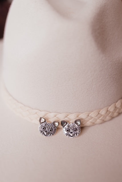 Cat Sugar Skull Stud Earrings-Stud Earrings-Krush Kandy, Women's Online Fashion Boutique Located in Phoenix, Arizona (Scottsdale Area)