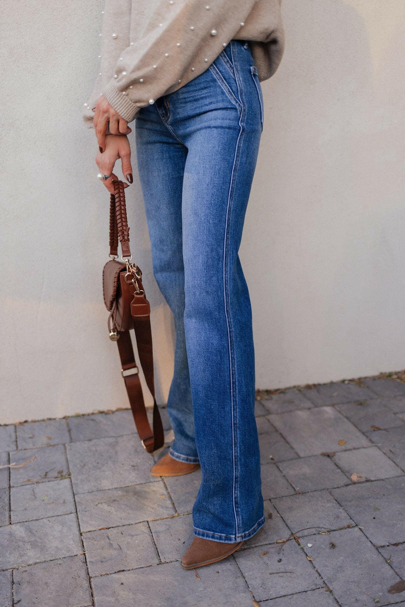 Dusk to Dawn Gradient Wide Leg Kancan Jeans-Jeans-Krush Kandy, Women's Online Fashion Boutique Located in Phoenix, Arizona (Scottsdale Area)