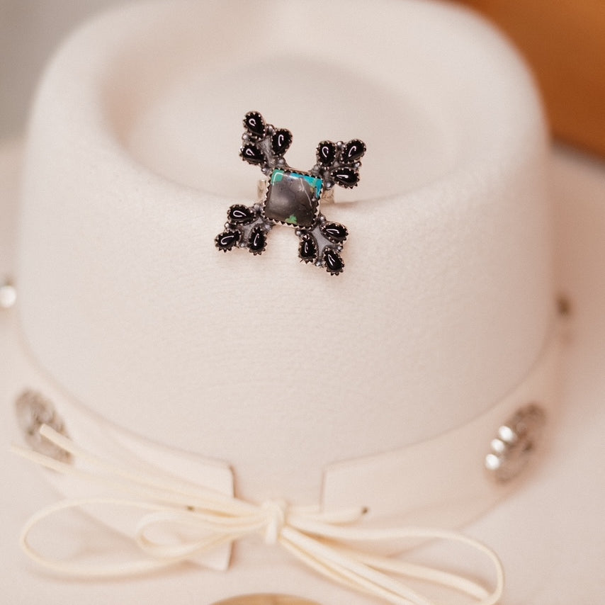 Black Jack Cluster Rings-Rings-Krush Kandy, Women's Online Fashion Boutique Located in Phoenix, Arizona (Scottsdale Area)