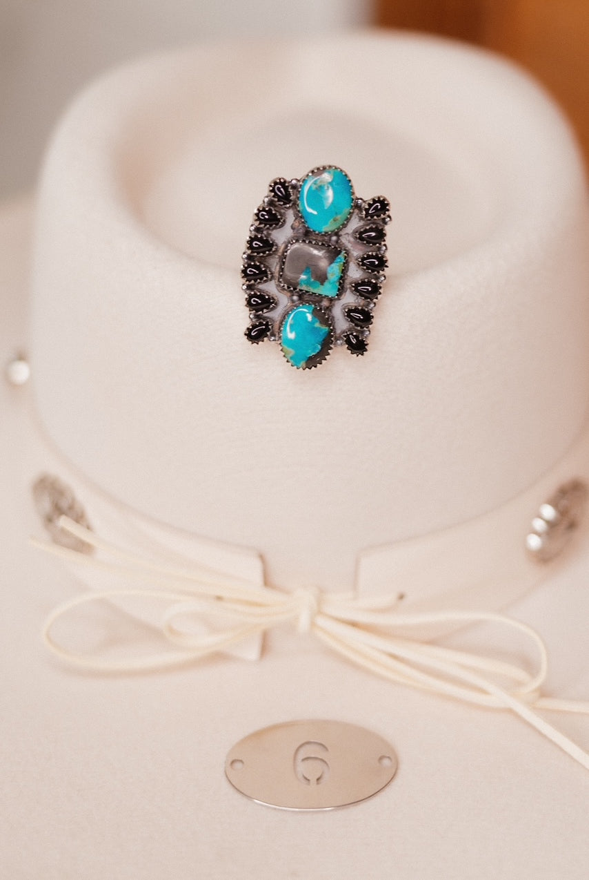 Black Jack Cluster Rings-Rings-Krush Kandy, Women's Online Fashion Boutique Located in Phoenix, Arizona (Scottsdale Area)