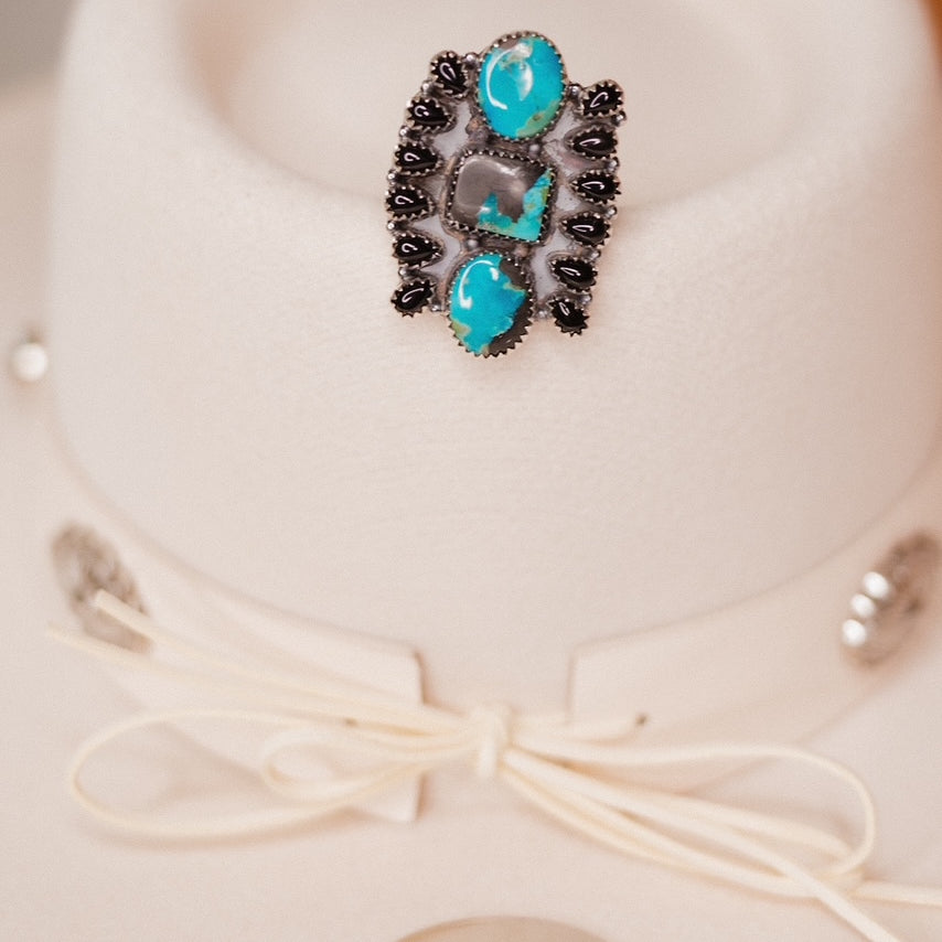 Black Jack Cluster Rings-Rings-Krush Kandy, Women's Online Fashion Boutique Located in Phoenix, Arizona (Scottsdale Area)