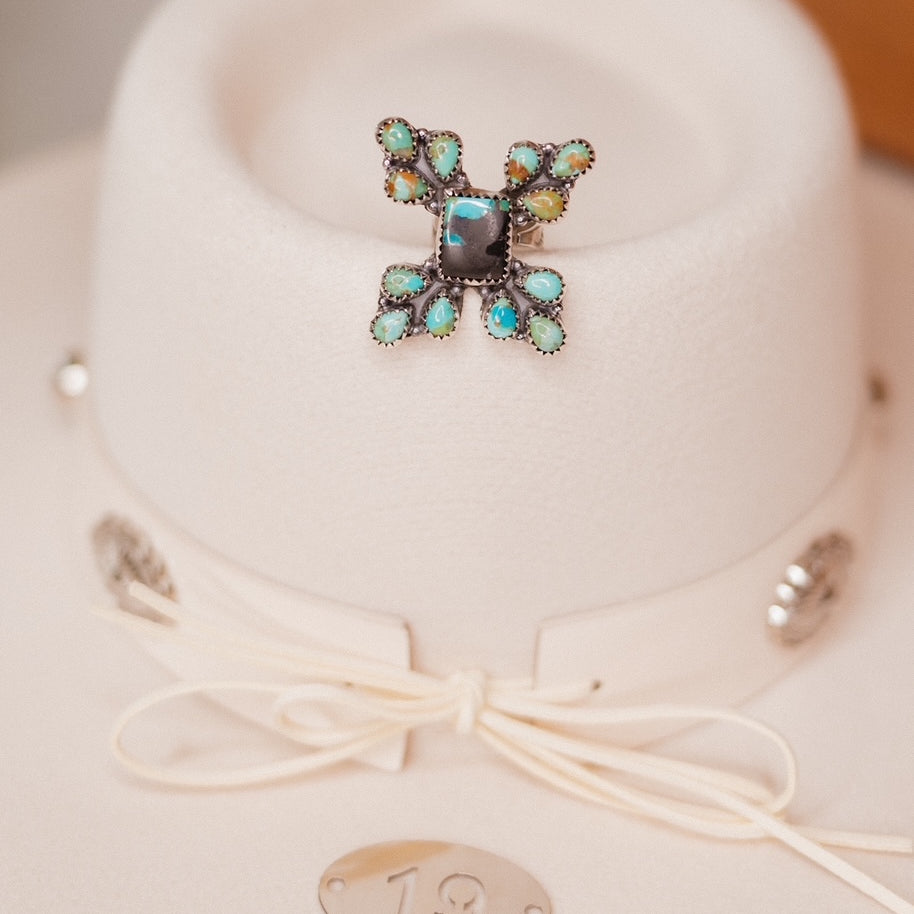 Black Jack Cluster Rings-Rings-Krush Kandy, Women's Online Fashion Boutique Located in Phoenix, Arizona (Scottsdale Area)