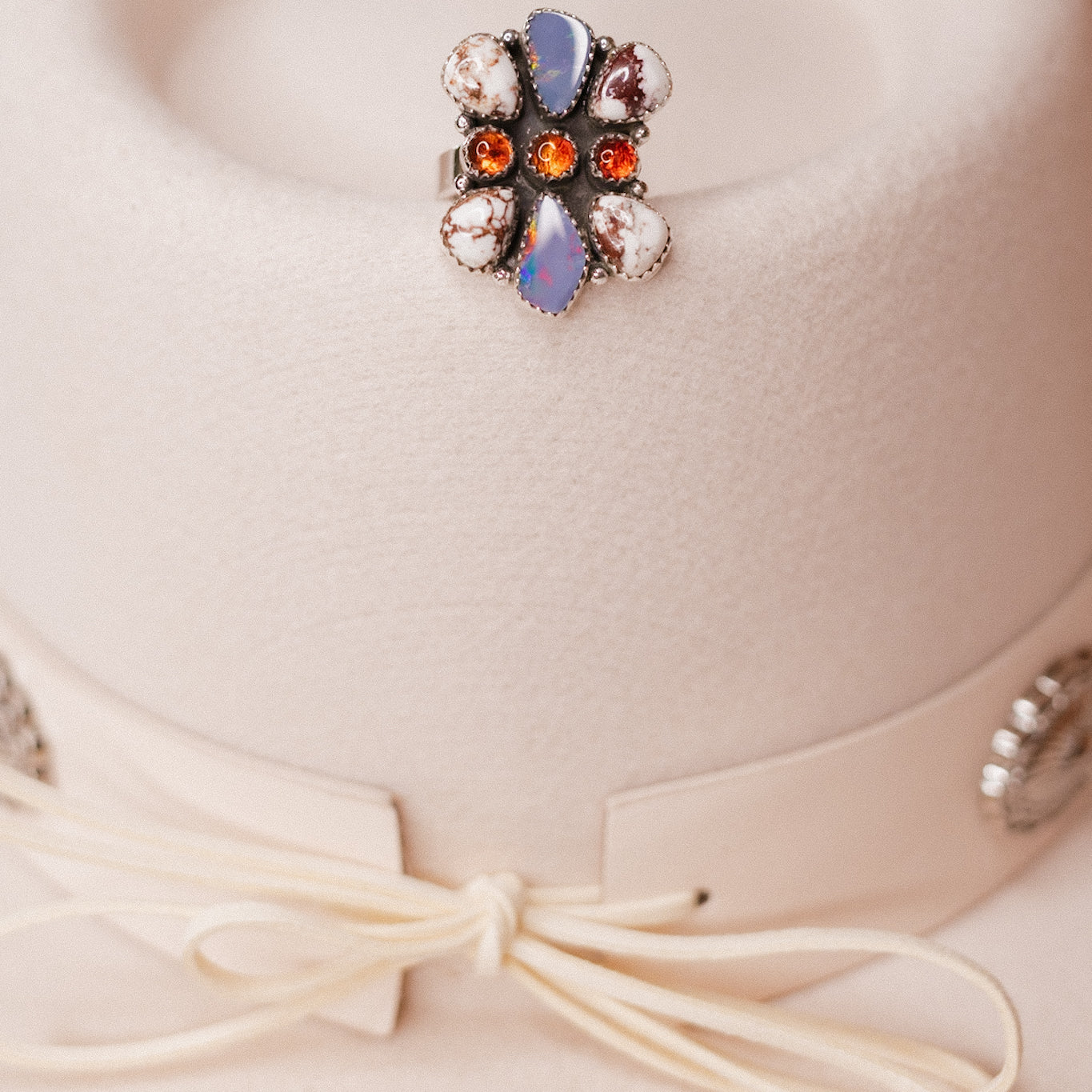 Australian Opal, Wildhorse & Amber Rings-Rings-Krush Kandy, Women's Online Fashion Boutique Located in Phoenix, Arizona (Scottsdale Area)