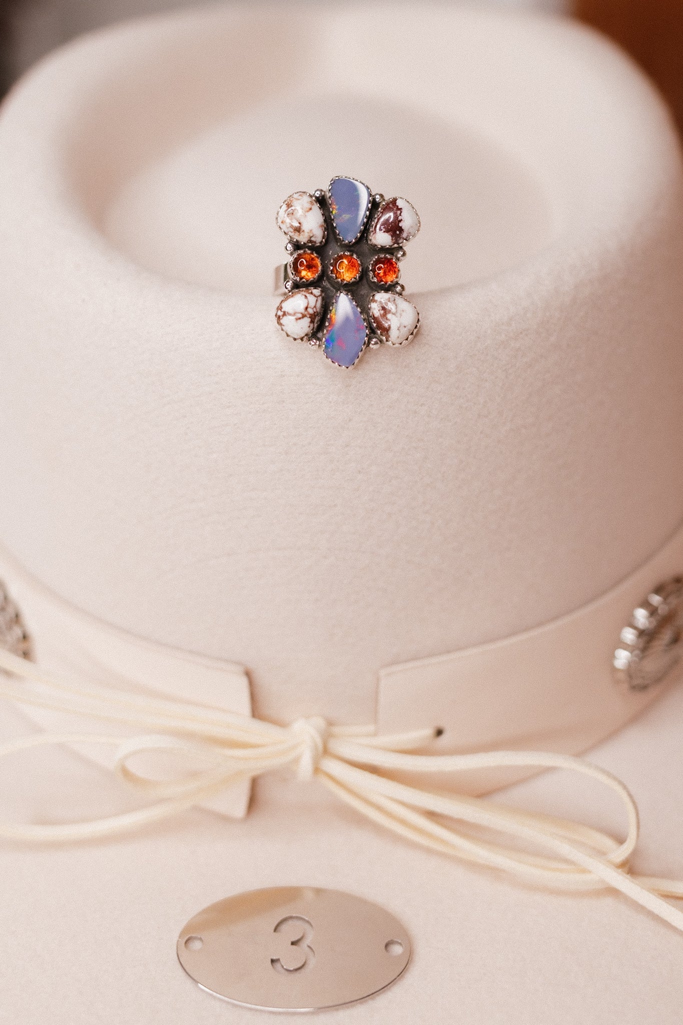 Australian Opal, Wildhorse & Amber Rings-Rings-Krush Kandy, Women's Online Fashion Boutique Located in Phoenix, Arizona (Scottsdale Area)