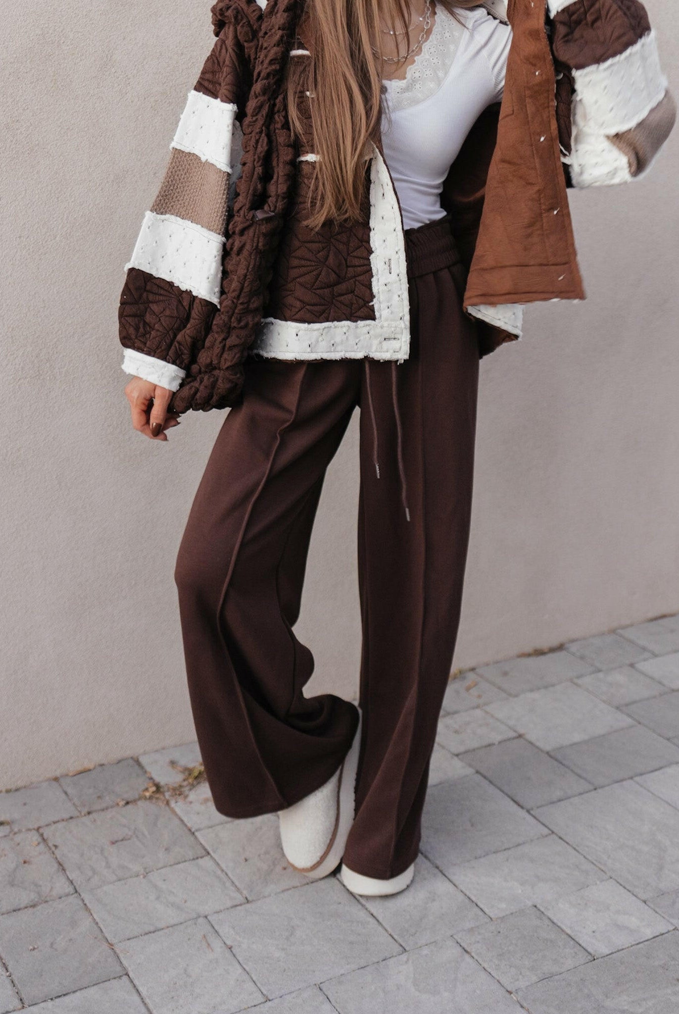 Drawstring Wide Leg Pants with Pockets-Bottoms-Krush Kandy, Women's Online Fashion Boutique Located in Phoenix, Arizona (Scottsdale Area)