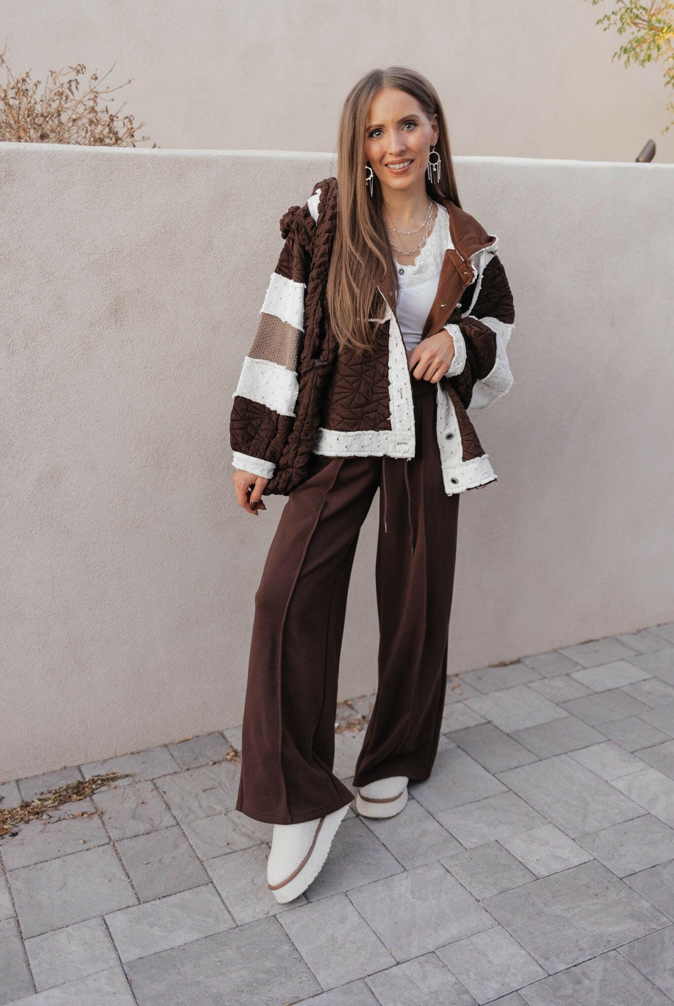 Drawstring Wide Leg Pants with Pockets-Bottoms-Krush Kandy, Women's Online Fashion Boutique Located in Phoenix, Arizona (Scottsdale Area)