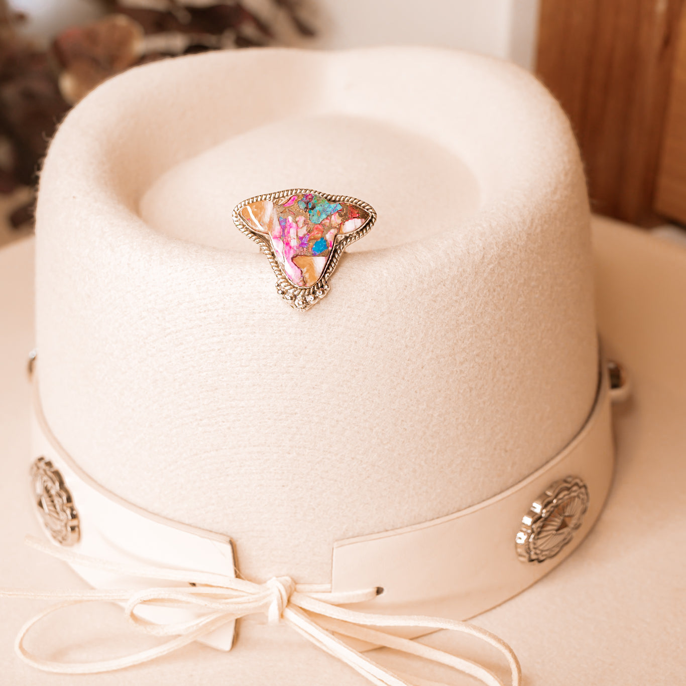 Cowgirl Cameo Stone Slab Rings-Rings-Krush Kandy, Women's Online Fashion Boutique Located in Phoenix, Arizona (Scottsdale Area)