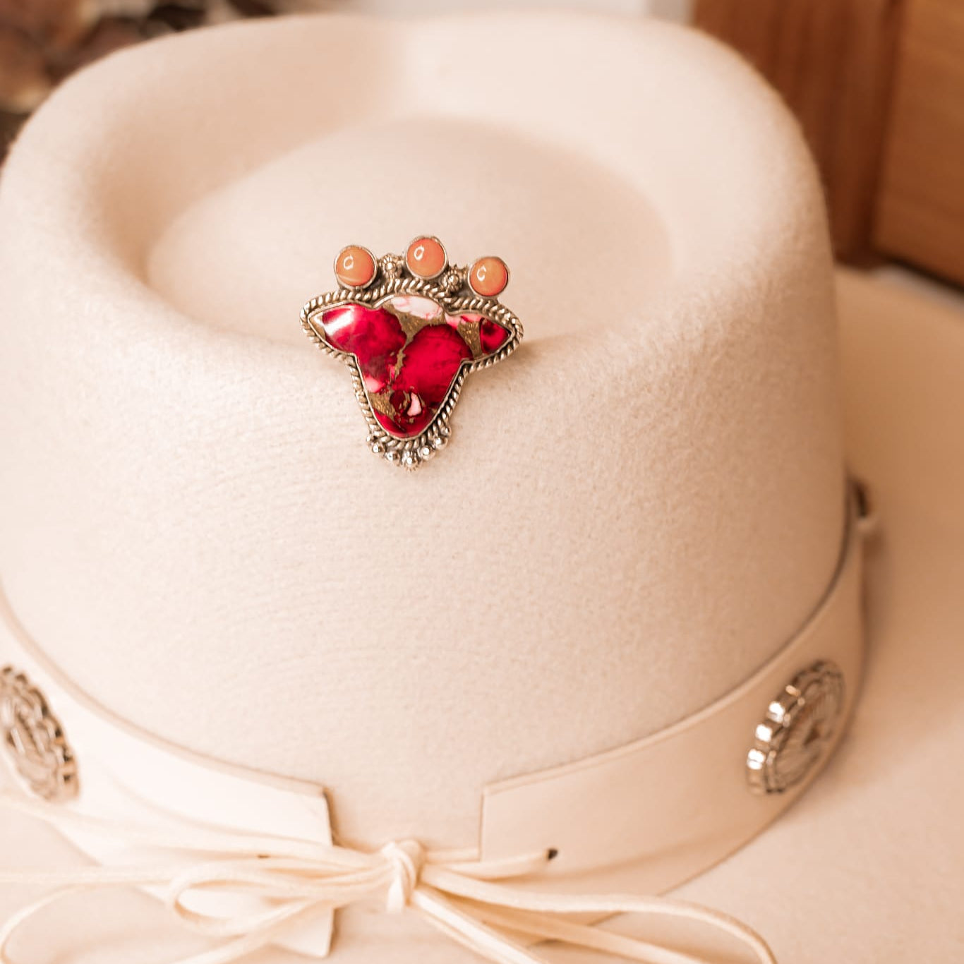 Cowgirl Cameo Stone Slab Rings-Rings-Krush Kandy, Women's Online Fashion Boutique Located in Phoenix, Arizona (Scottsdale Area)