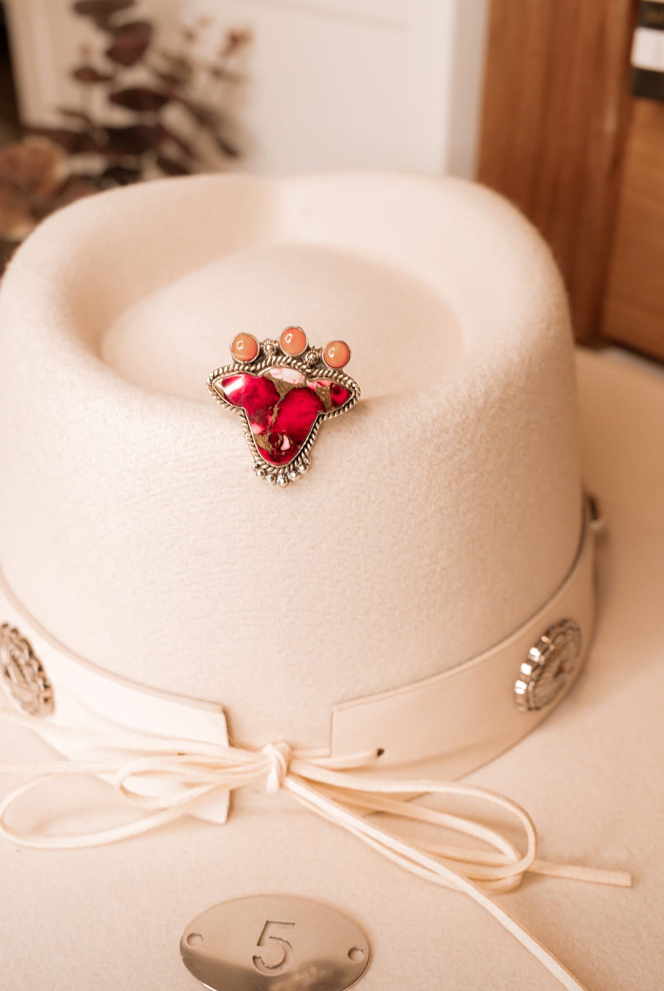 Cowgirl Cameo Stone Slab Rings-Rings-Krush Kandy, Women's Online Fashion Boutique Located in Phoenix, Arizona (Scottsdale Area)