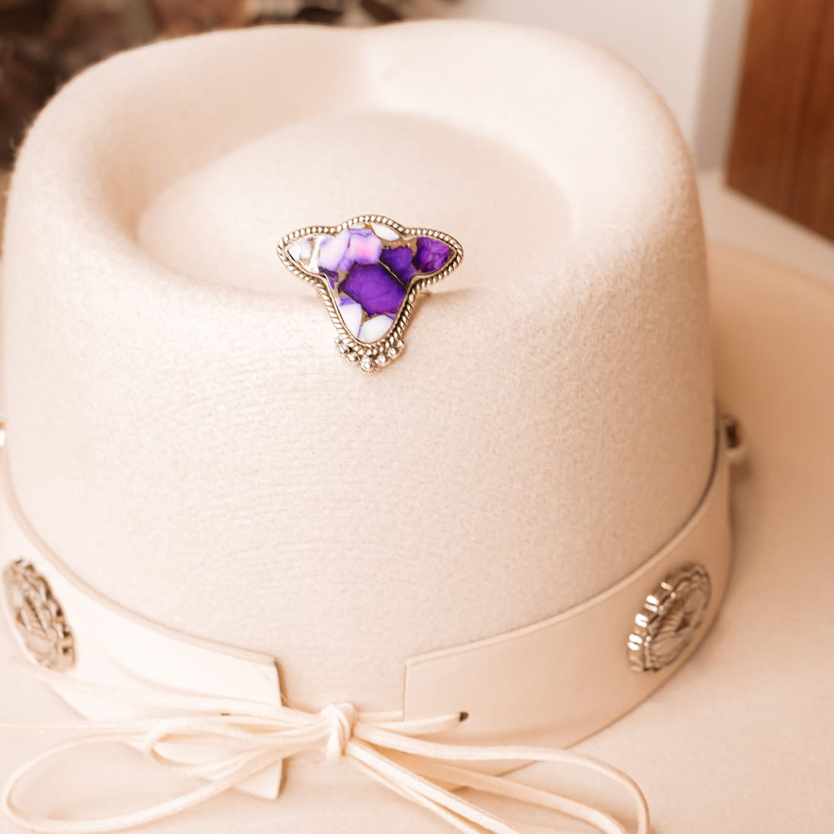 Cowgirl Cameo Stone Slab Rings-Rings-Krush Kandy, Women's Online Fashion Boutique Located in Phoenix, Arizona (Scottsdale Area)