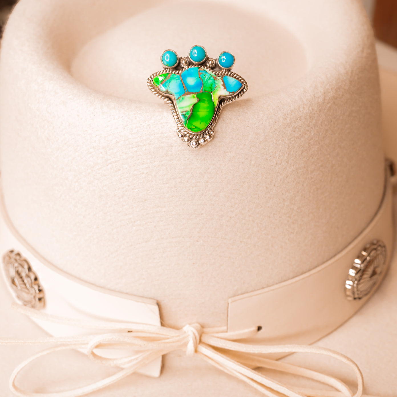 Cowgirl Cameo Stone Slab Rings-Rings-Krush Kandy, Women's Online Fashion Boutique Located in Phoenix, Arizona (Scottsdale Area)