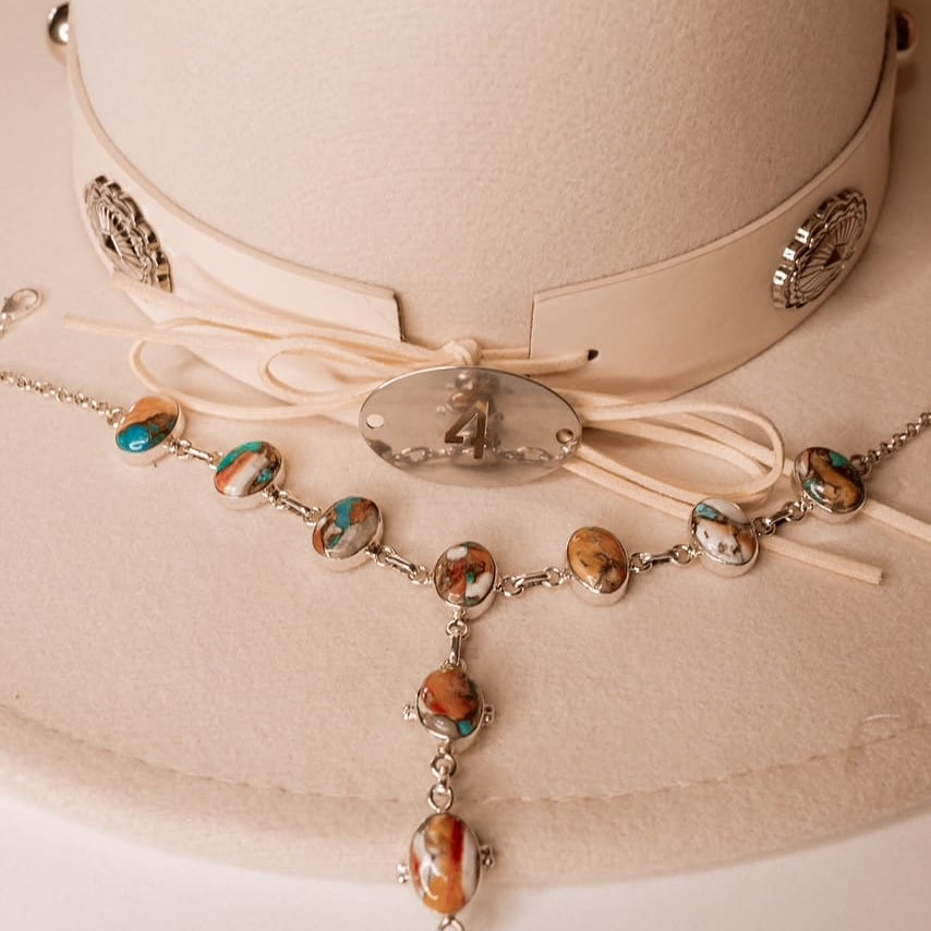 Stone Slab Lariat Necklaces-Necklaces-Krush Kandy, Women's Online Fashion Boutique Located in Phoenix, Arizona (Scottsdale Area)