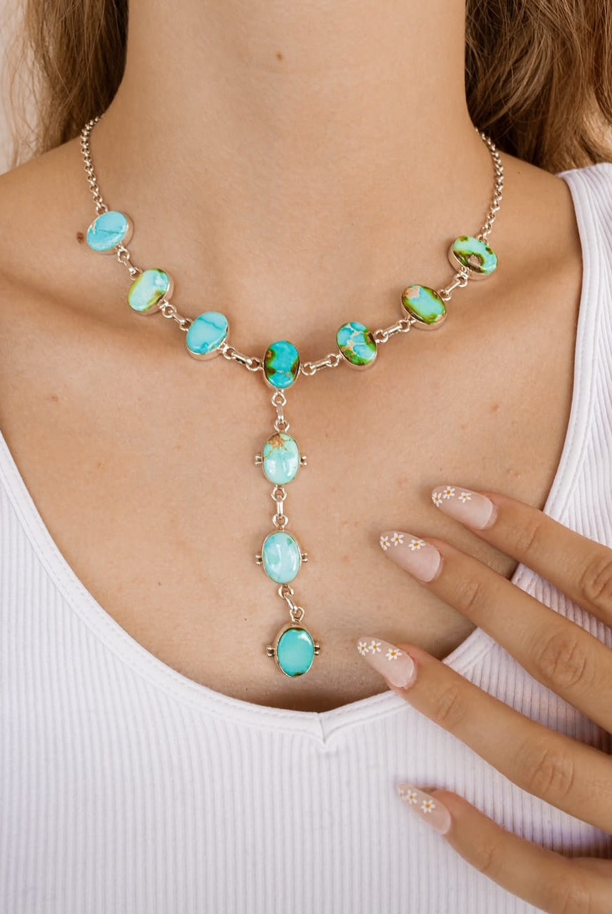 Stone Slab Lariat Necklaces-Necklaces-Krush Kandy, Women's Online Fashion Boutique Located in Phoenix, Arizona (Scottsdale Area)