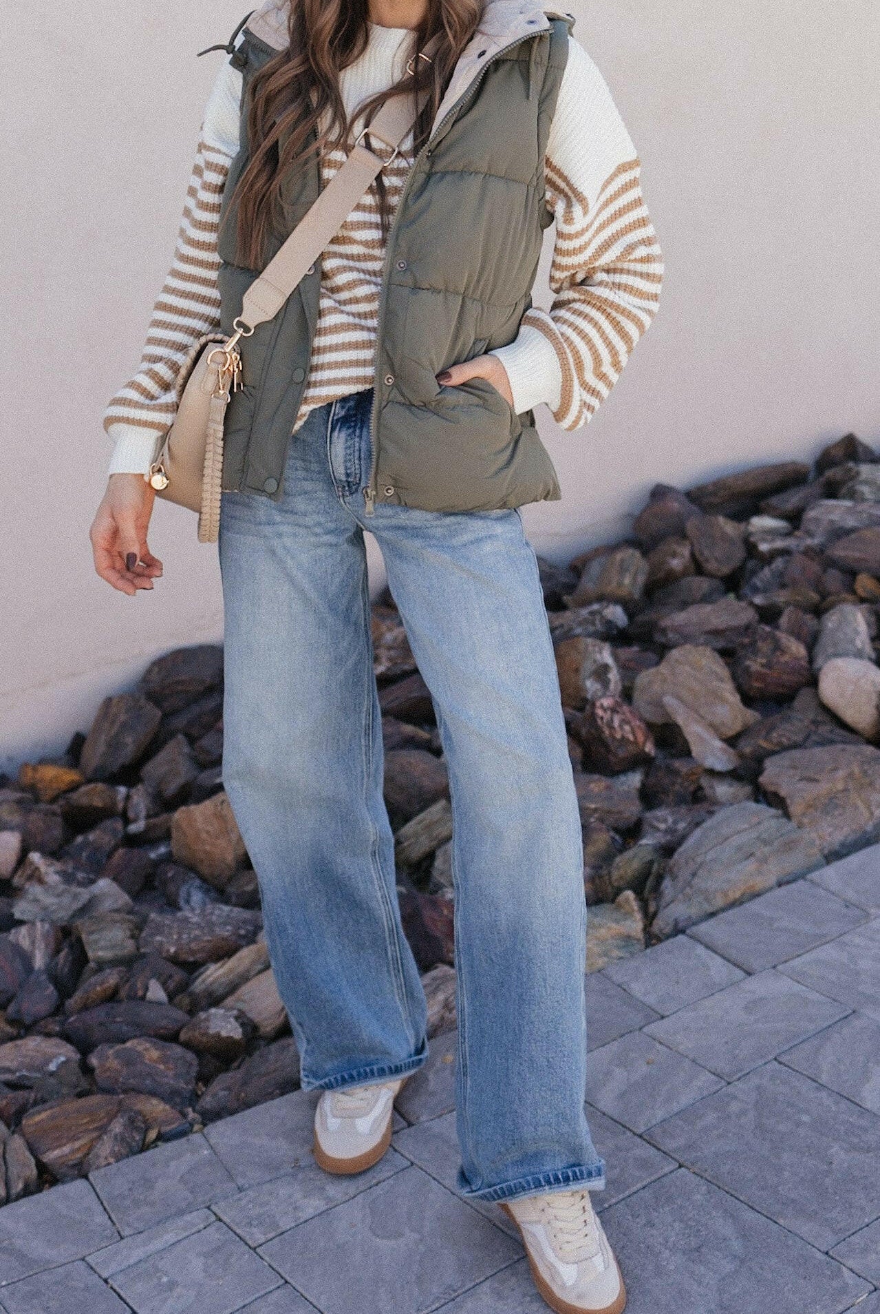 Comfy Chic Oversized Stripe Sweater-Sweaters-Krush Kandy, Women's Online Fashion Boutique Located in Phoenix, Arizona (Scottsdale Area)