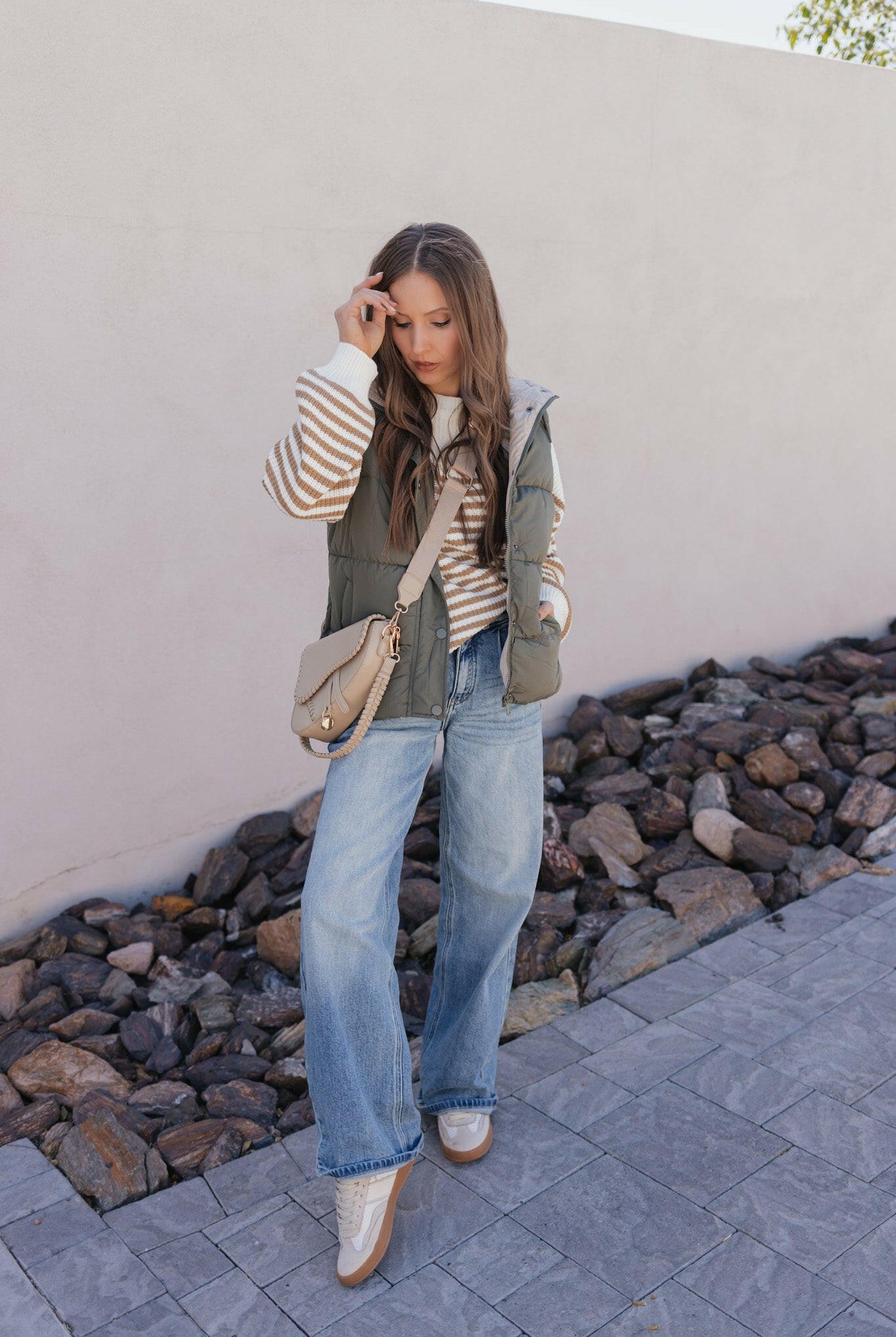 Comfy Chic Oversized Stripe Sweater-Sweaters-Krush Kandy, Women's Online Fashion Boutique Located in Phoenix, Arizona (Scottsdale Area)