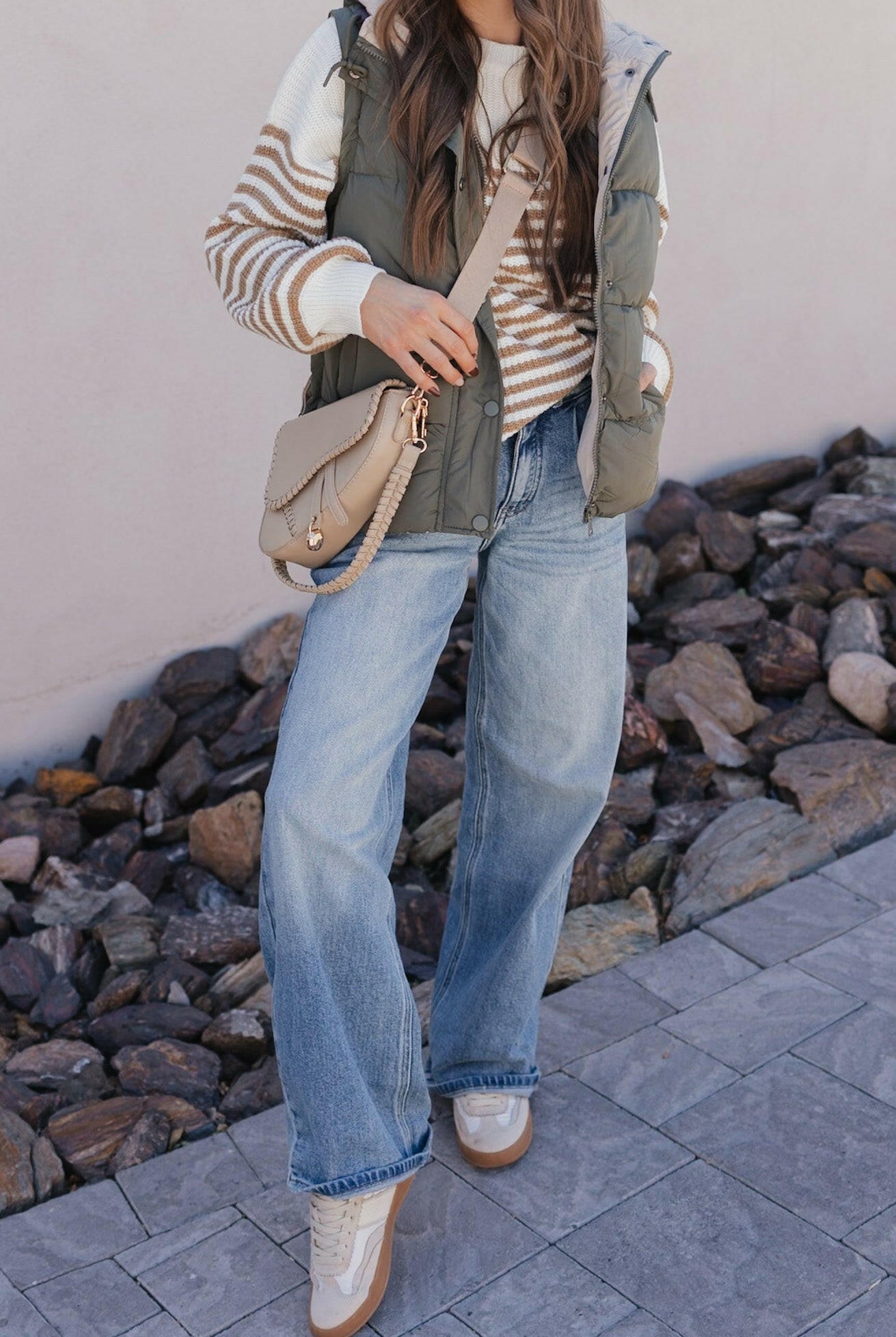 Comfy Chic Oversized Stripe Sweater-Sweaters-Krush Kandy, Women's Online Fashion Boutique Located in Phoenix, Arizona (Scottsdale Area)