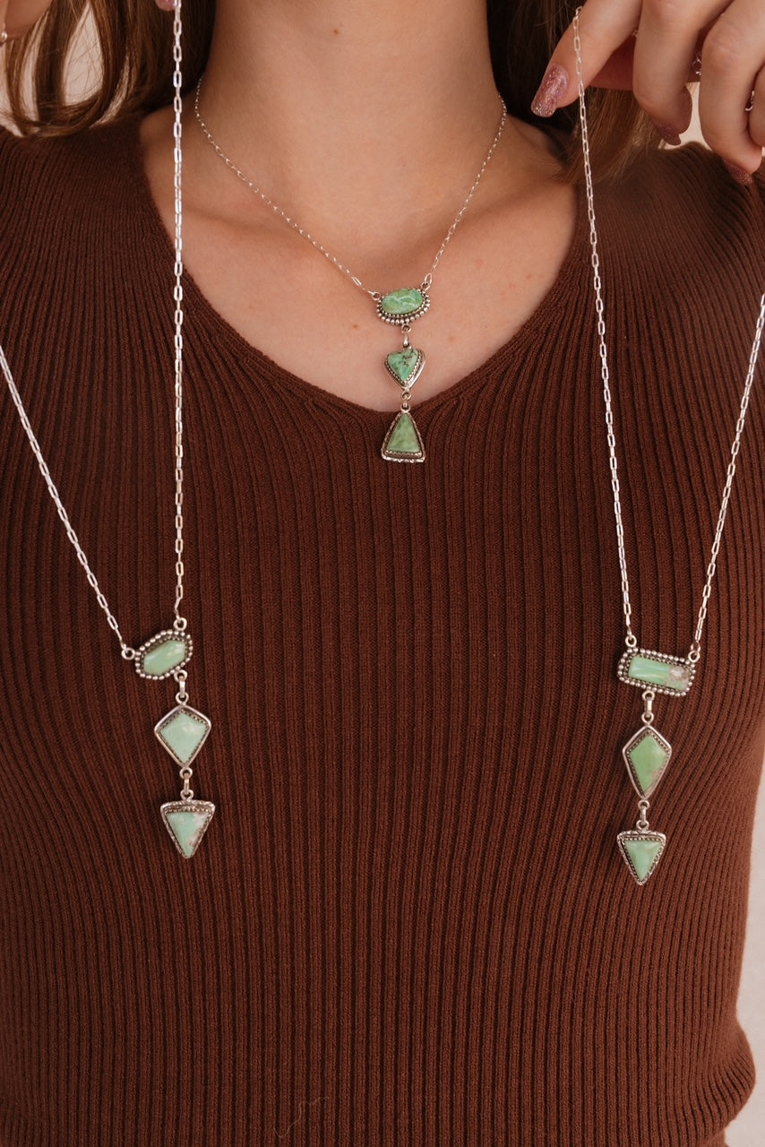 Australian Varascite Lariat Necklace Sno 15-Necklaces-Krush Kandy, Women's Online Fashion Boutique Located in Phoenix, Arizona (Scottsdale Area)