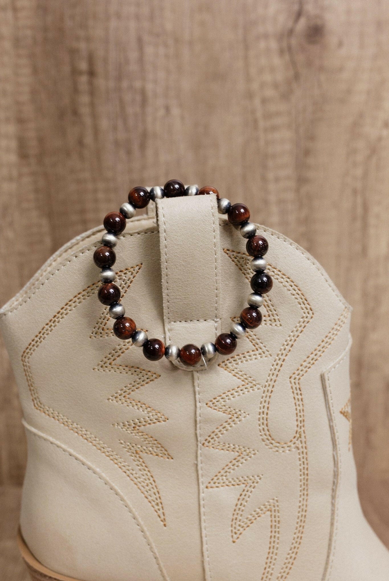 Multi Tigers Eye Beaded Stretch Bracelet-Bracelets-Krush Kandy, Women's Online Fashion Boutique Located in Phoenix, Arizona (Scottsdale Area)