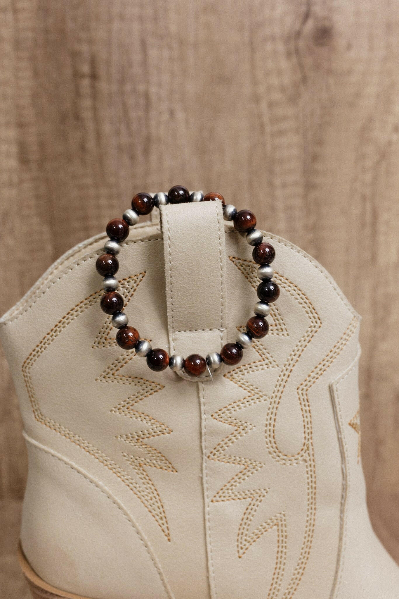 Multi Tigers Eye Beaded Stretch Bracelet-Bracelets-Krush Kandy, Women's Online Fashion Boutique Located in Phoenix, Arizona (Scottsdale Area)