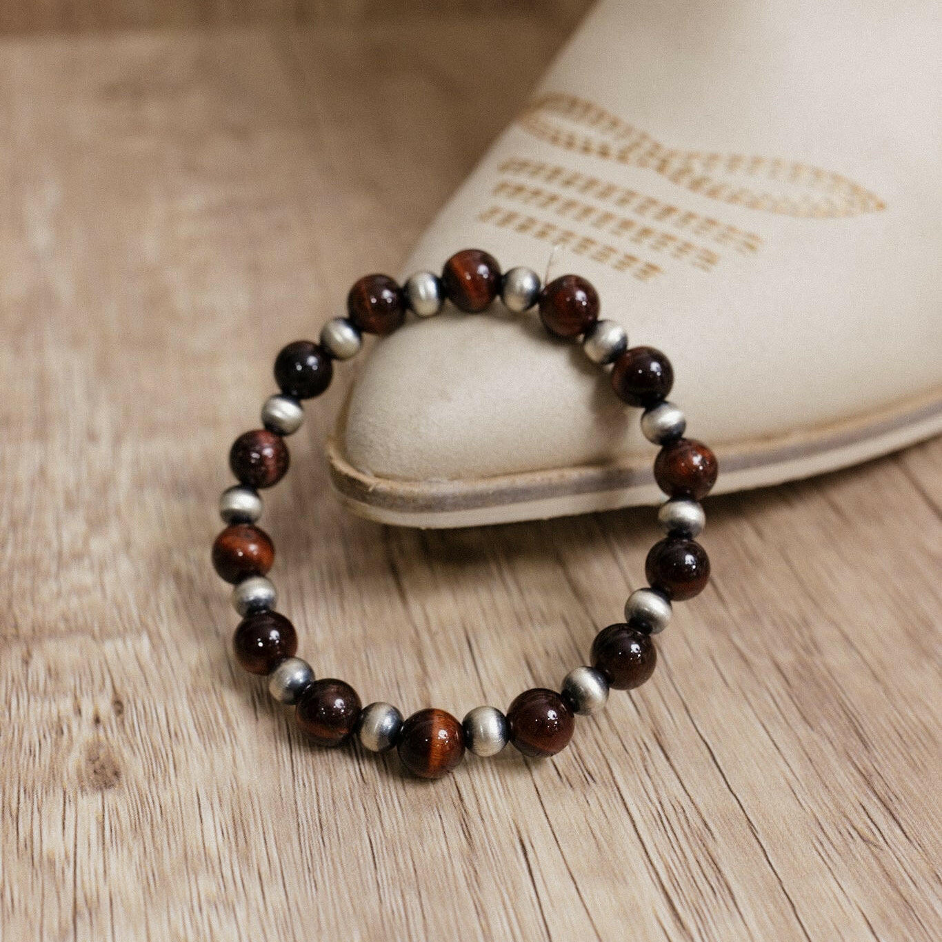 Multi Tigers Eye Beaded Stretch Bracelet-Bracelets-Krush Kandy, Women's Online Fashion Boutique Located in Phoenix, Arizona (Scottsdale Area)