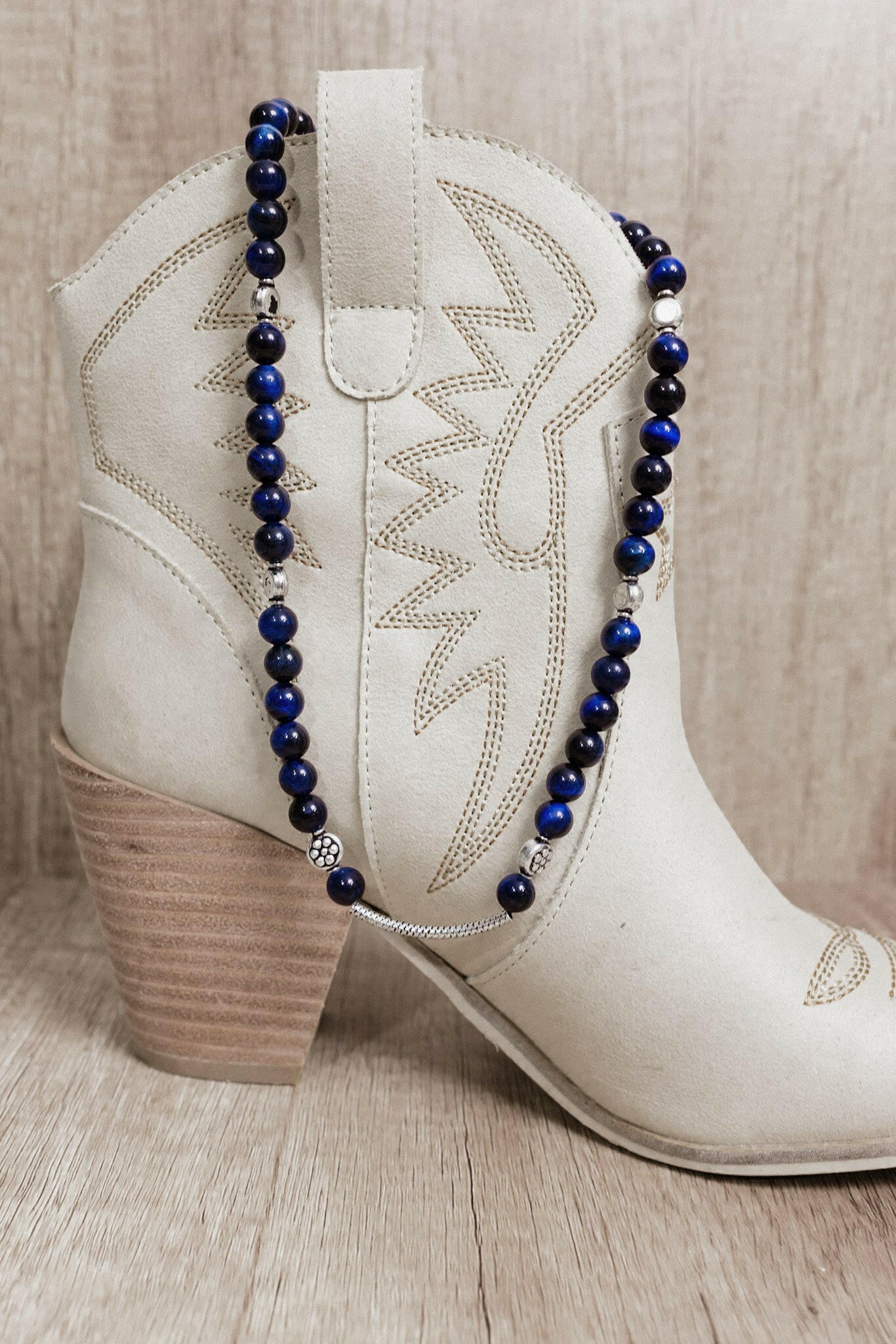 Bethany's Blue Tigers Eye Necklace-Chain Necklaces-Krush Kandy, Women's Online Fashion Boutique Located in Phoenix, Arizona (Scottsdale Area)