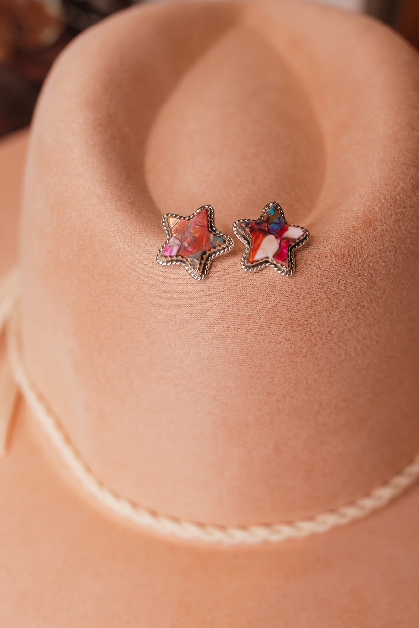 Jumbo Star Slab Stud Earrings-Stud Earrings-Krush Kandy, Women's Online Fashion Boutique Located in Phoenix, Arizona (Scottsdale Area)