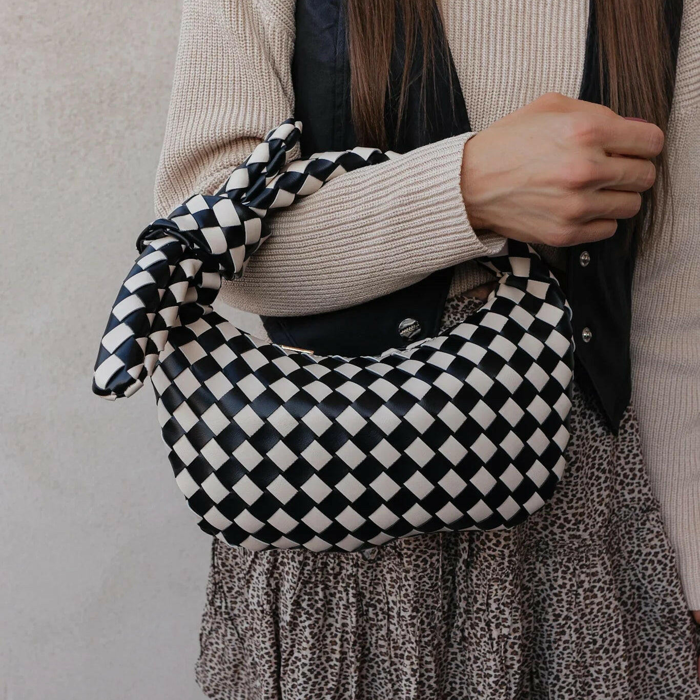 Lizbeth Woven Knot Clutch-Purses & Bags-Krush Kandy, Women's Online Fashion Boutique Located in Phoenix, Arizona (Scottsdale Area)