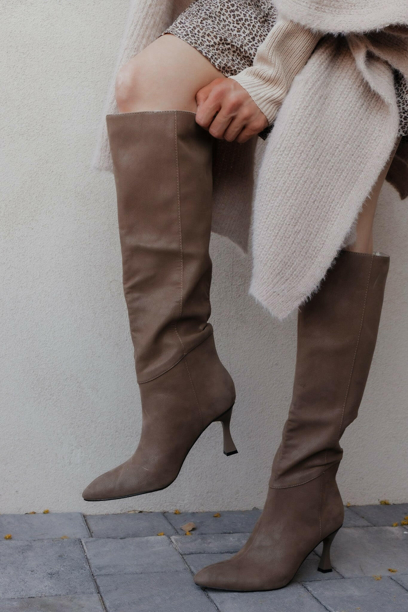 The Lexington Boot- Taupe - PREORDER SHIPS 11/30-Boots-Krush Kandy, Women's Online Fashion Boutique Located in Phoenix, Arizona (Scottsdale Area)