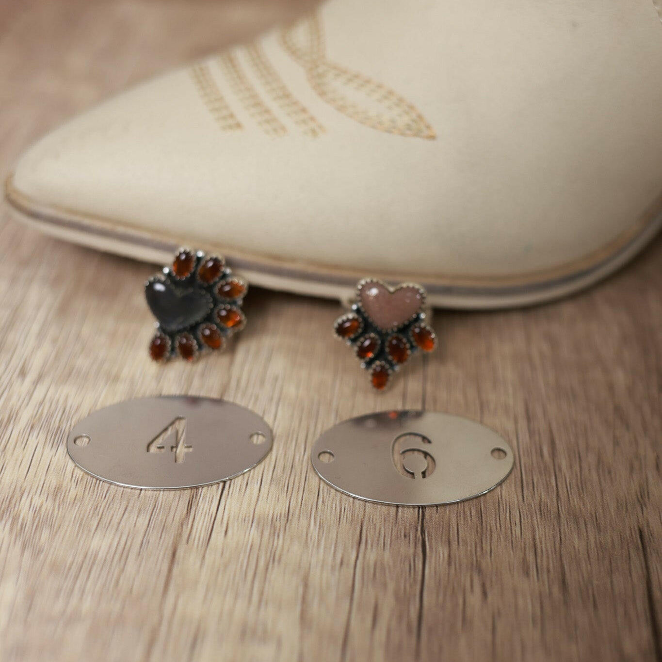 Multi Amber Heart Rings-Rings-Krush Kandy, Women's Online Fashion Boutique Located in Phoenix, Arizona (Scottsdale Area)