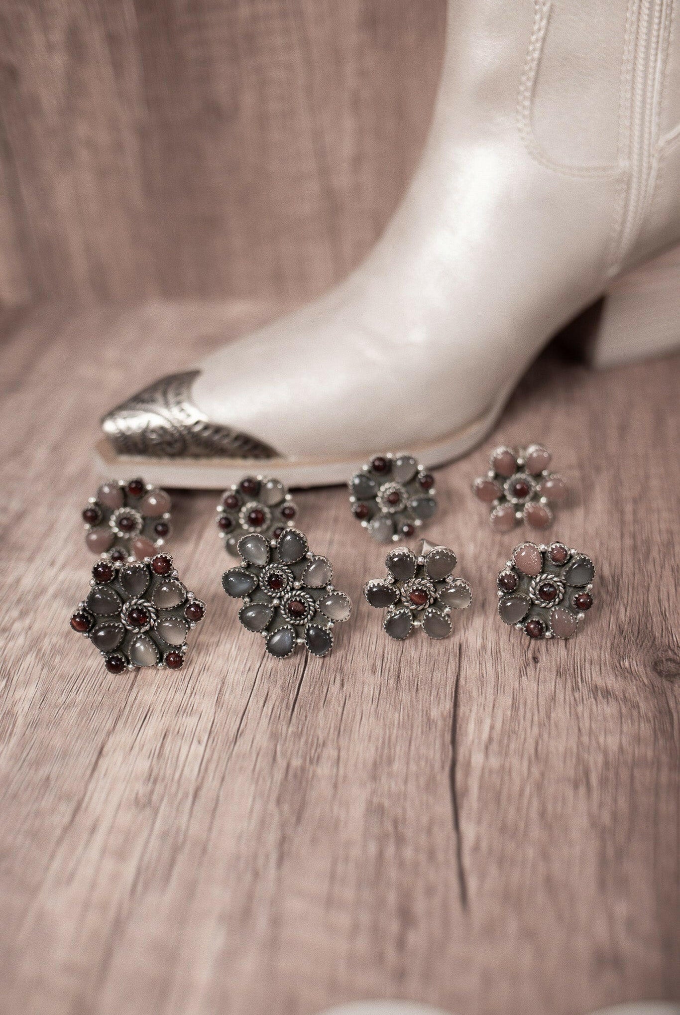 Multi Moonstone Cluster Rings-Rings-Krush Kandy, Women's Online Fashion Boutique Located in Phoenix, Arizona (Scottsdale Area)