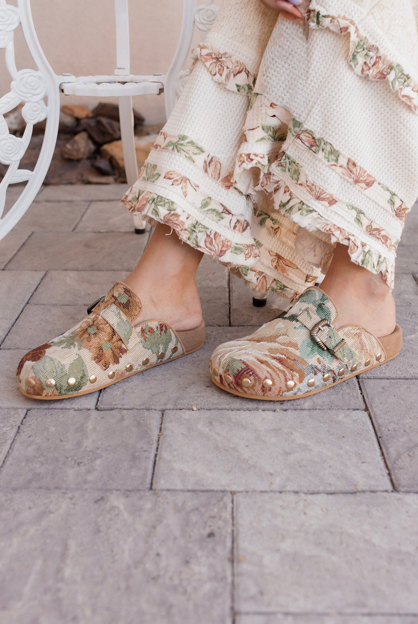 The Toni - Studded Buckle Clogs-Shoes-Krush Kandy, Women's Online Fashion Boutique Located in Phoenix, Arizona (Scottsdale Area)