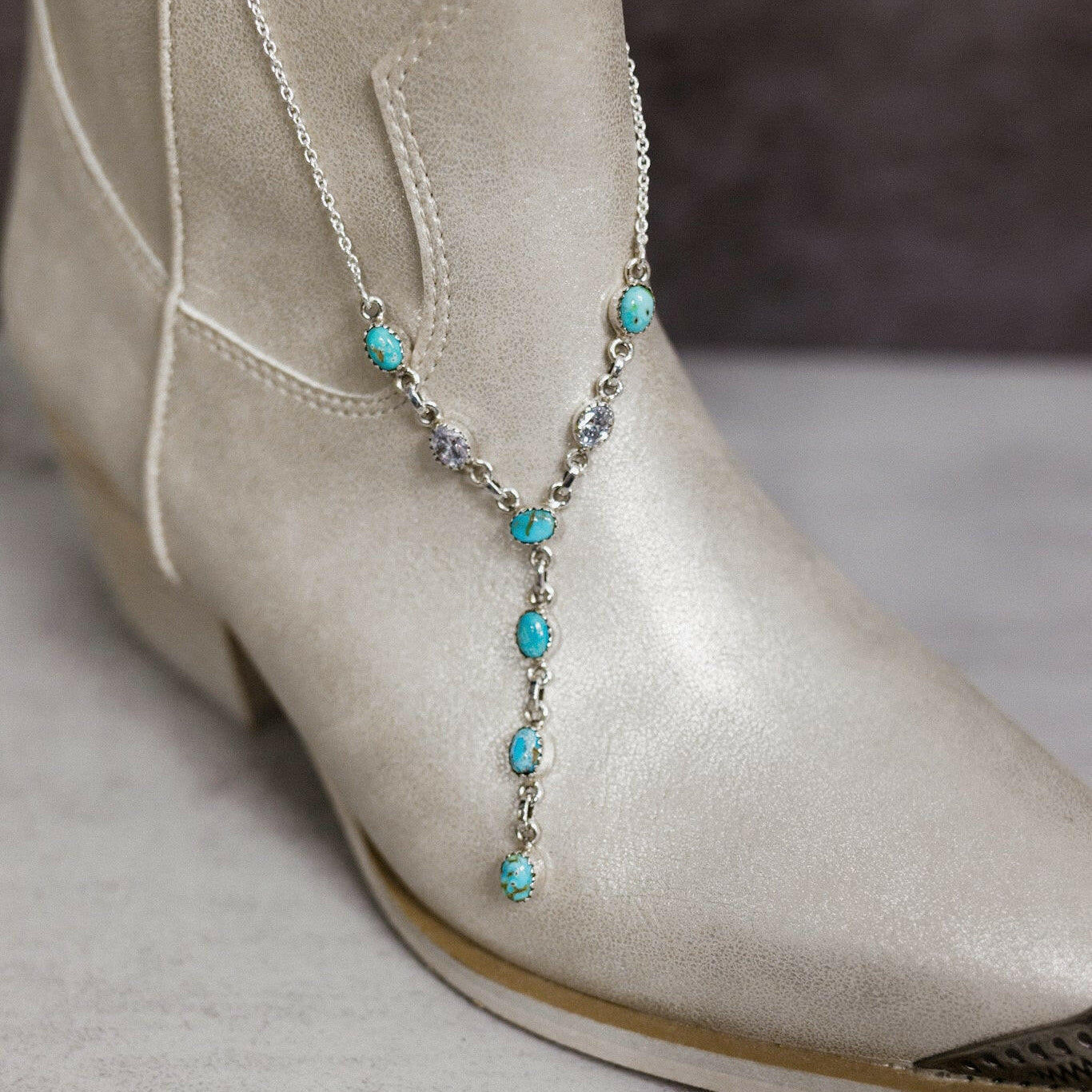 Krystal Krushed Stone Lariat Necklace-Chain Necklaces-Krush Kandy, Women's Online Fashion Boutique Located in Phoenix, Arizona (Scottsdale Area)