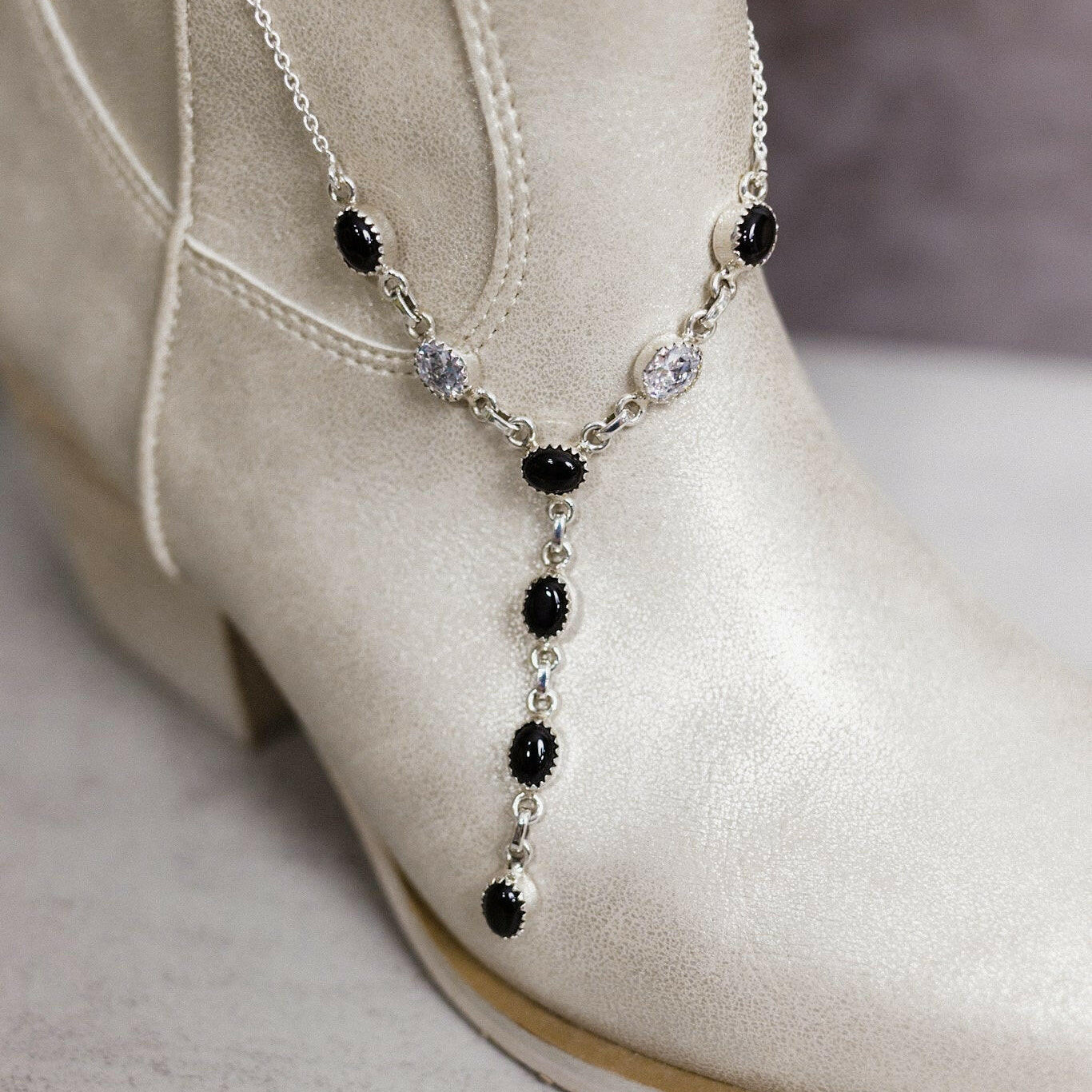 Krystal Krushed Stone Lariat Necklace-Chain Necklaces-Krush Kandy, Women's Online Fashion Boutique Located in Phoenix, Arizona (Scottsdale Area)