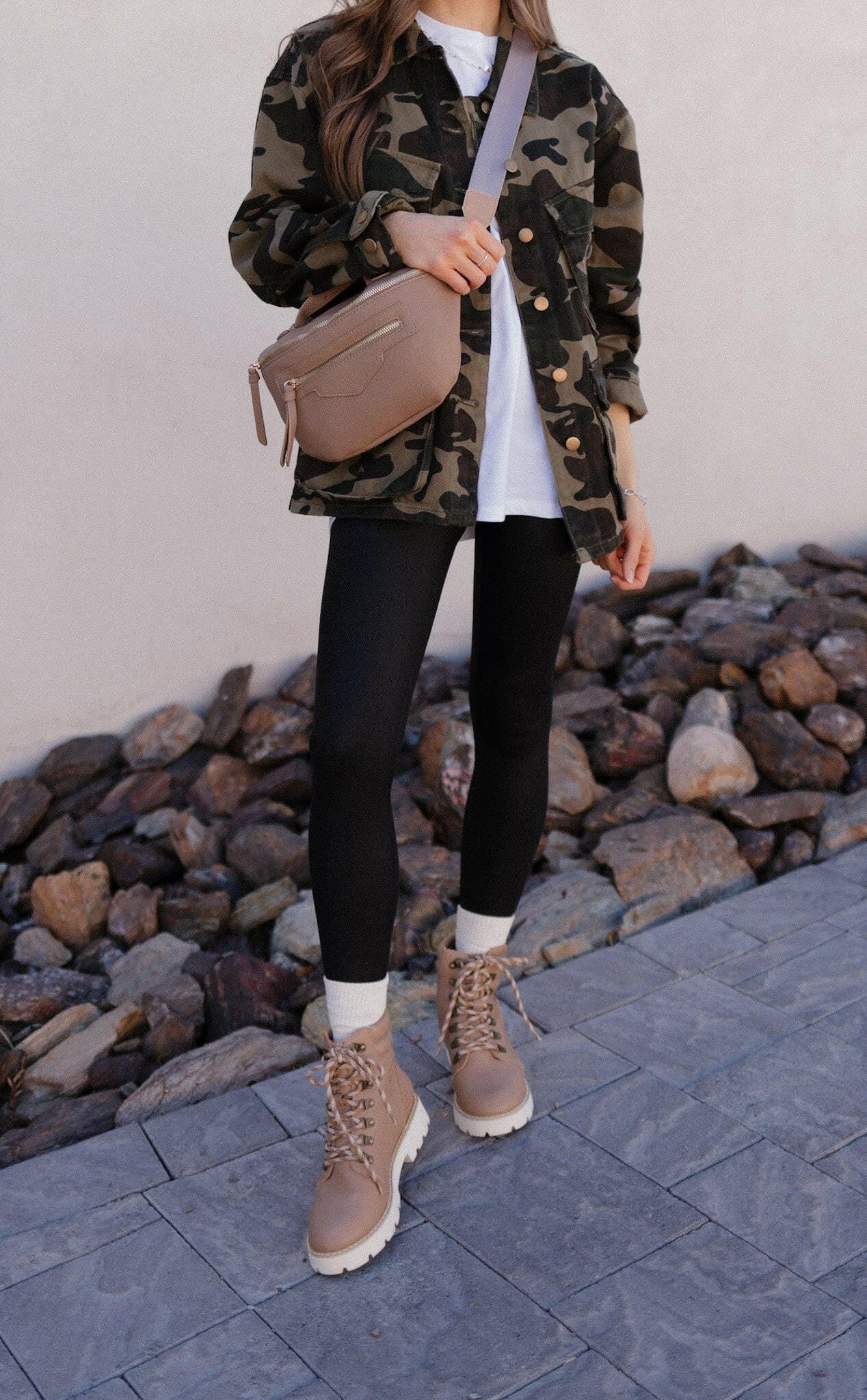 Outlands Oversized Camo Cargo Pocket Denim Jacket-Shackets-Krush Kandy, Women's Online Fashion Boutique Located in Phoenix, Arizona (Scottsdale Area)