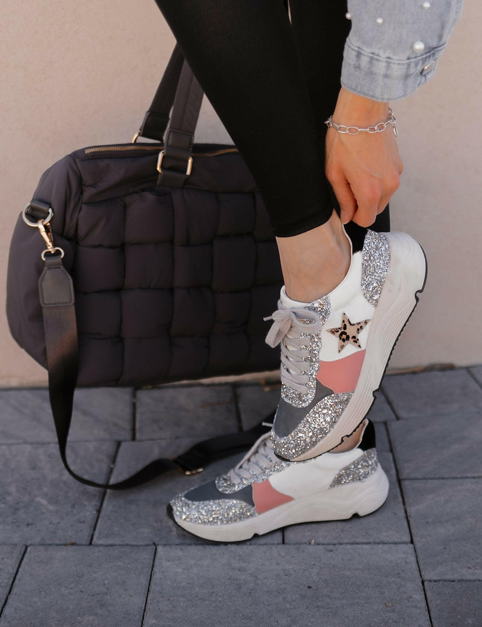 Roxy - Glitter Runner Sneaker-Sneakers-Krush Kandy, Women's Online Fashion Boutique Located in Phoenix, Arizona (Scottsdale Area)