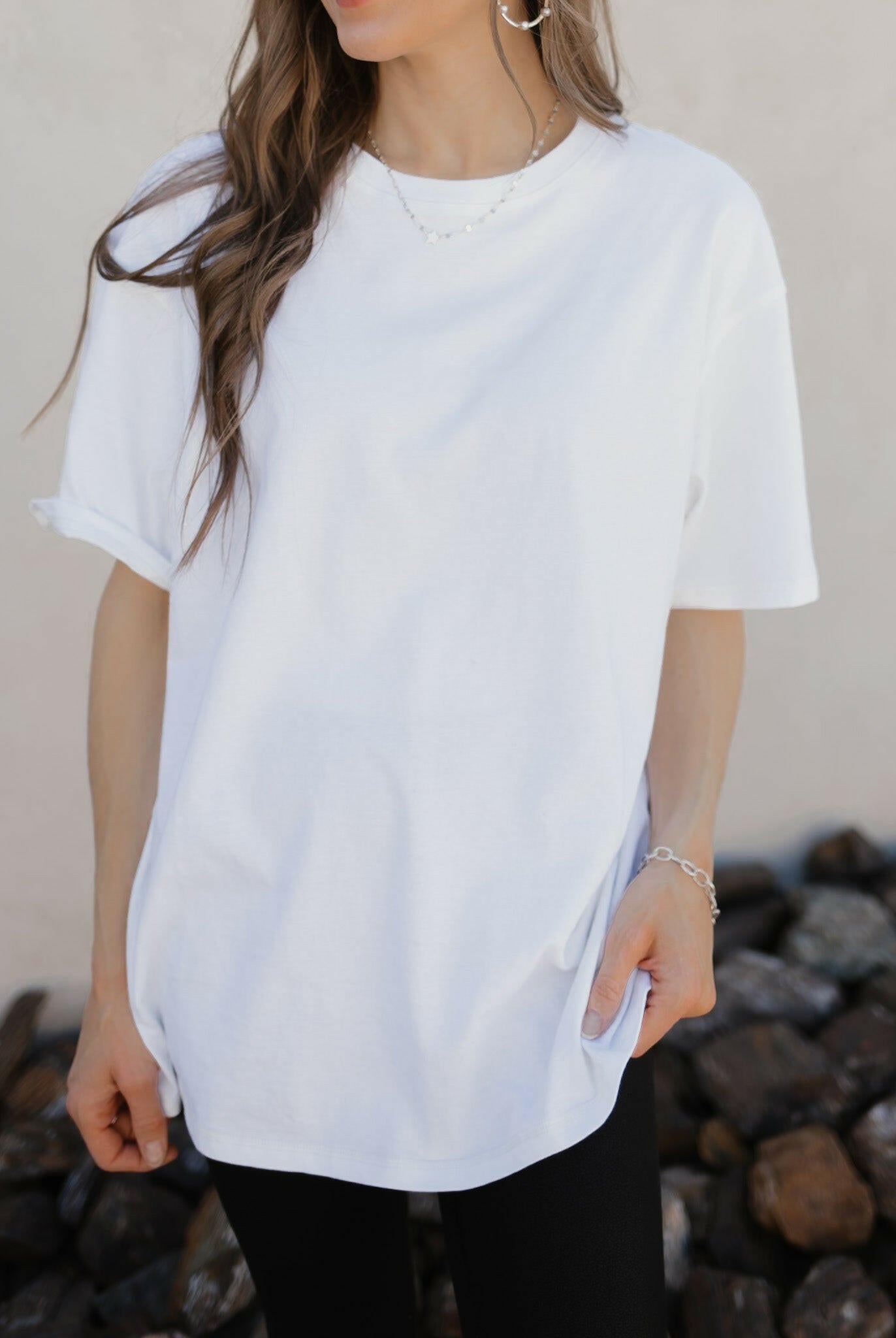 Naturally Cozy Organic Cotton Boyfriend Tee-Tops-Krush Kandy, Women's Online Fashion Boutique Located in Phoenix, Arizona (Scottsdale Area)