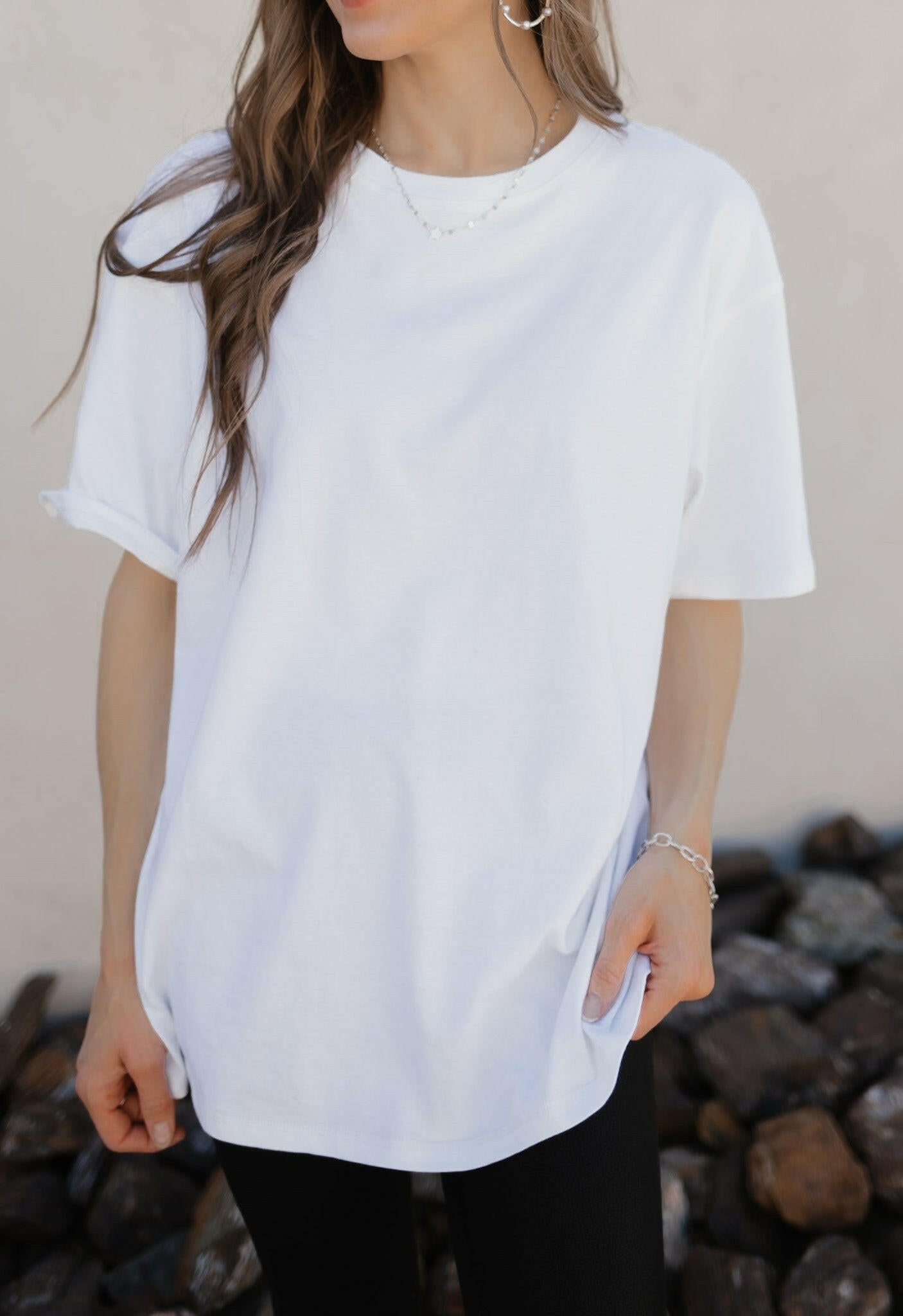 Naturally Cozy Organic Cotton Boyfriend Tee-Tops-Krush Kandy, Women's Online Fashion Boutique Located in Phoenix, Arizona (Scottsdale Area)