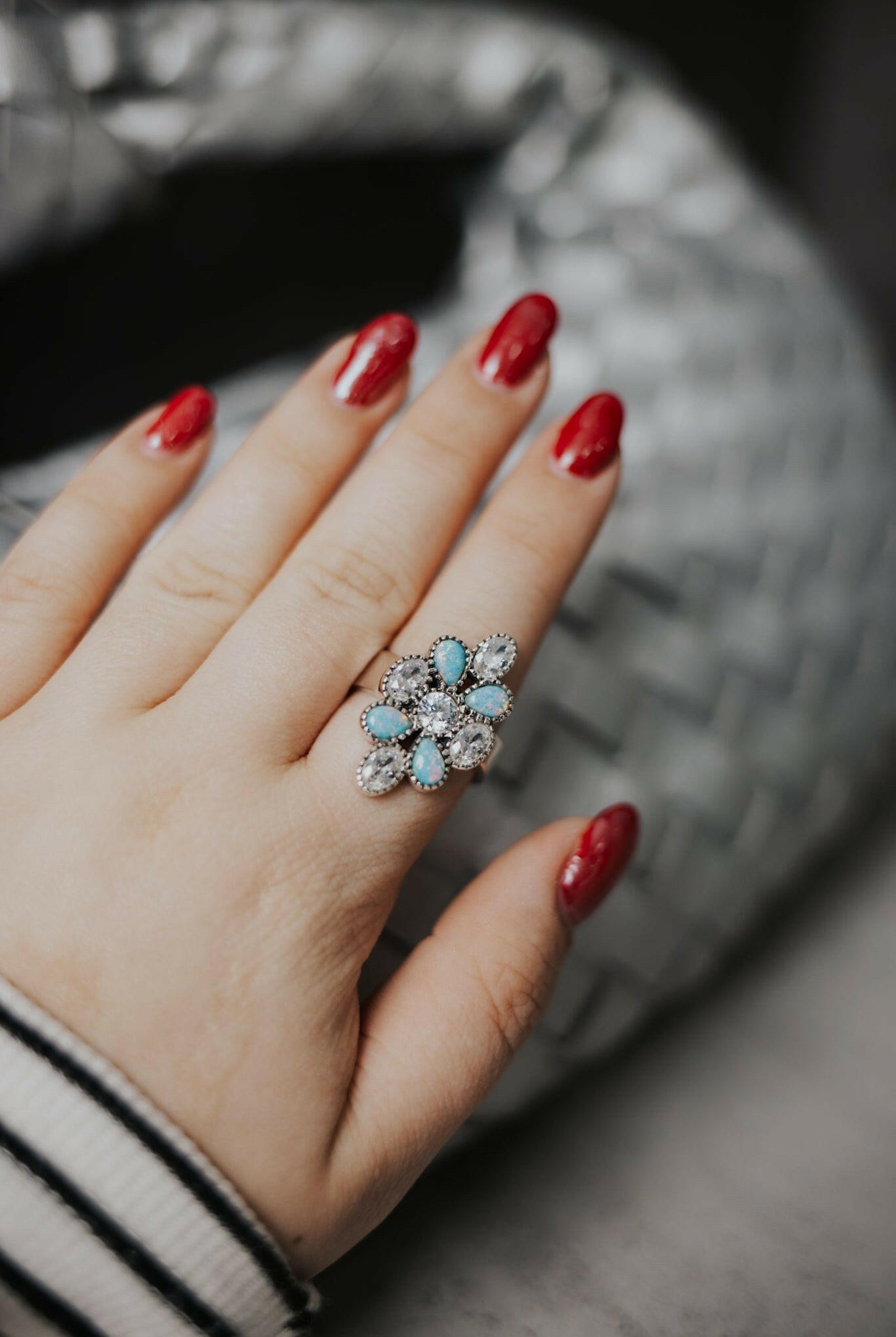 Belles Stone Cluster Set-Ring Sizers-Krush Kandy, Women's Online Fashion Boutique Located in Phoenix, Arizona (Scottsdale Area)