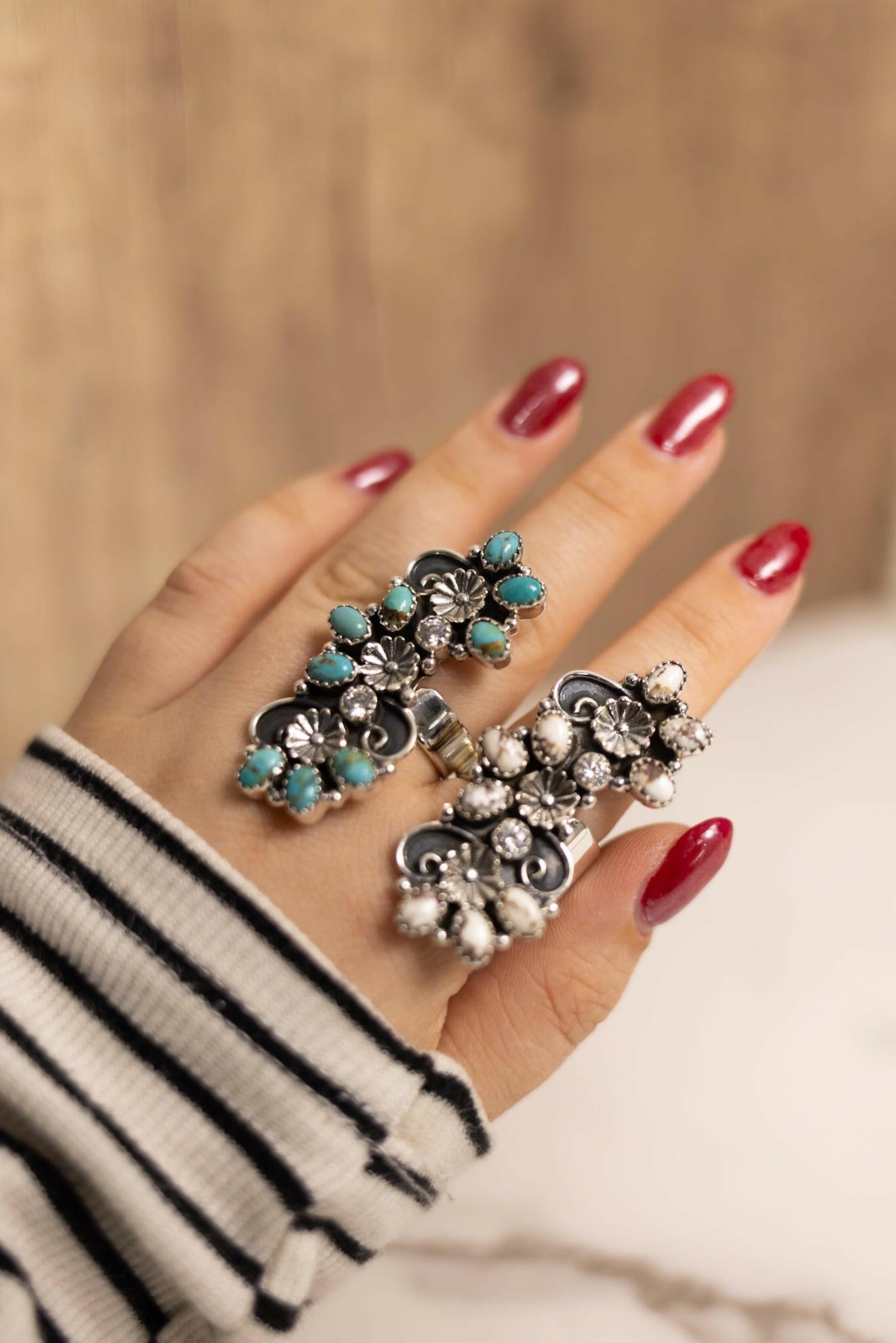 Kristyn's Whimsy Sterling and Stone Ring-Ring-Krush Kandy, Women's Online Fashion Boutique Located in Phoenix, Arizona (Scottsdale Area)