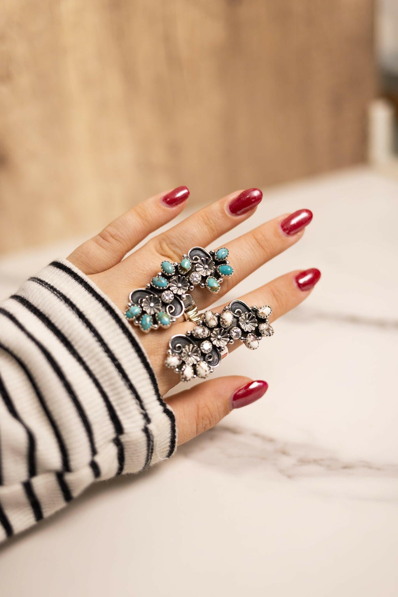 Kristyn's Whimsy Sterling and Stone Ring-Ring-Krush Kandy, Women's Online Fashion Boutique Located in Phoenix, Arizona (Scottsdale Area)