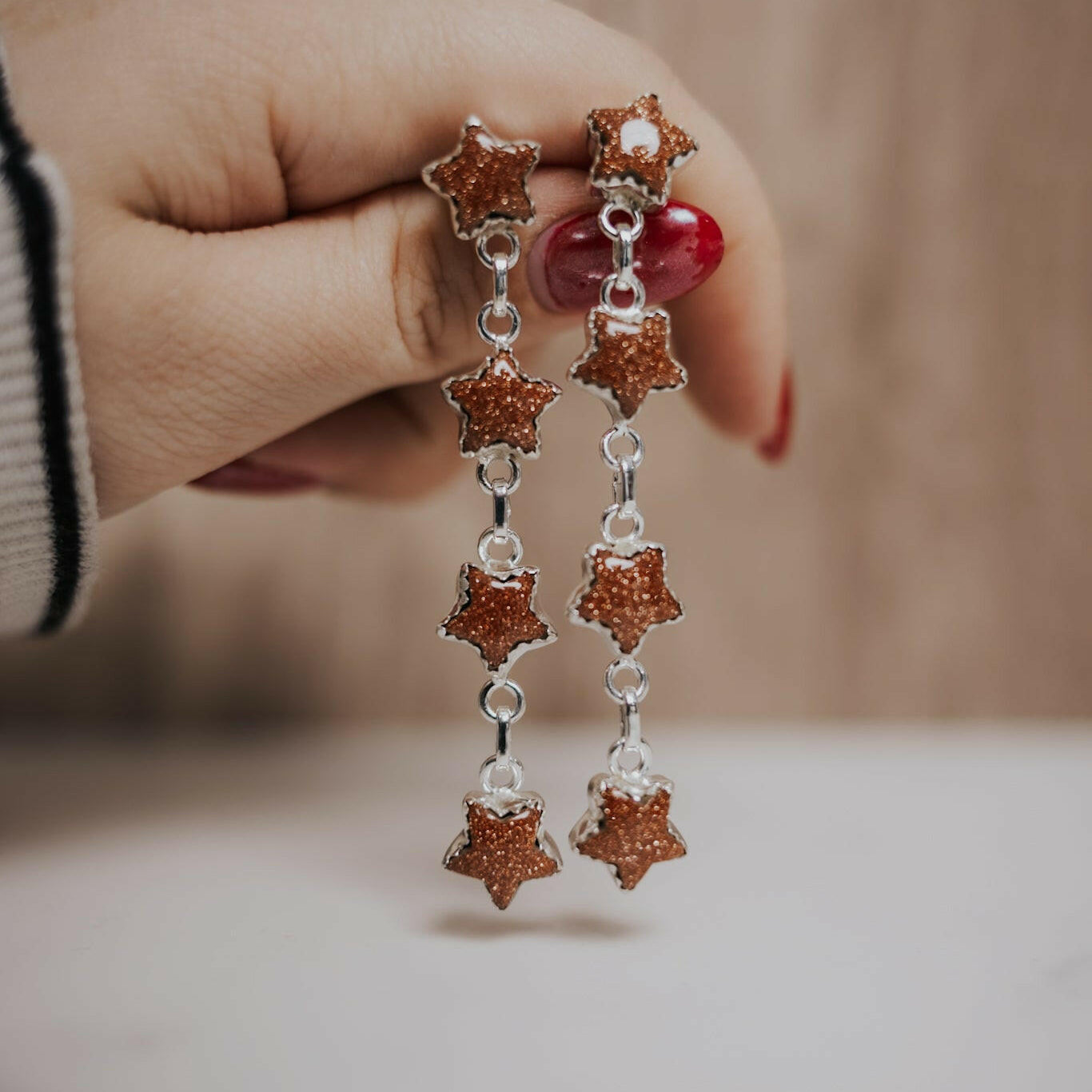 Star Stone Burst Earrings-Stud Earrings-Krush Kandy, Women's Online Fashion Boutique Located in Phoenix, Arizona (Scottsdale Area)