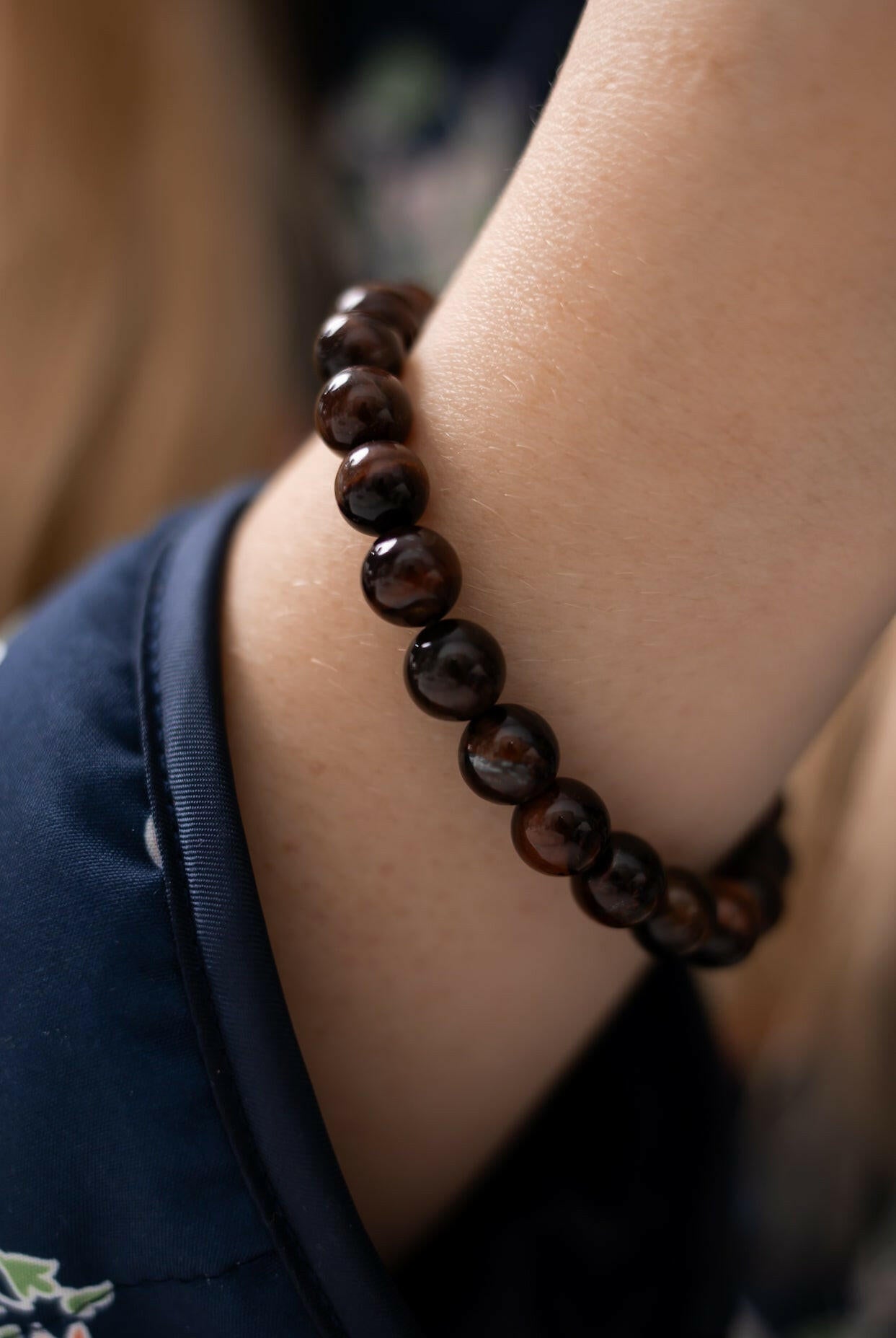 8mm Red Tiger's Eye Beaded Stretch Bracelet-Chain Bracelets-Krush Kandy, Women's Online Fashion Boutique Located in Phoenix, Arizona (Scottsdale Area)